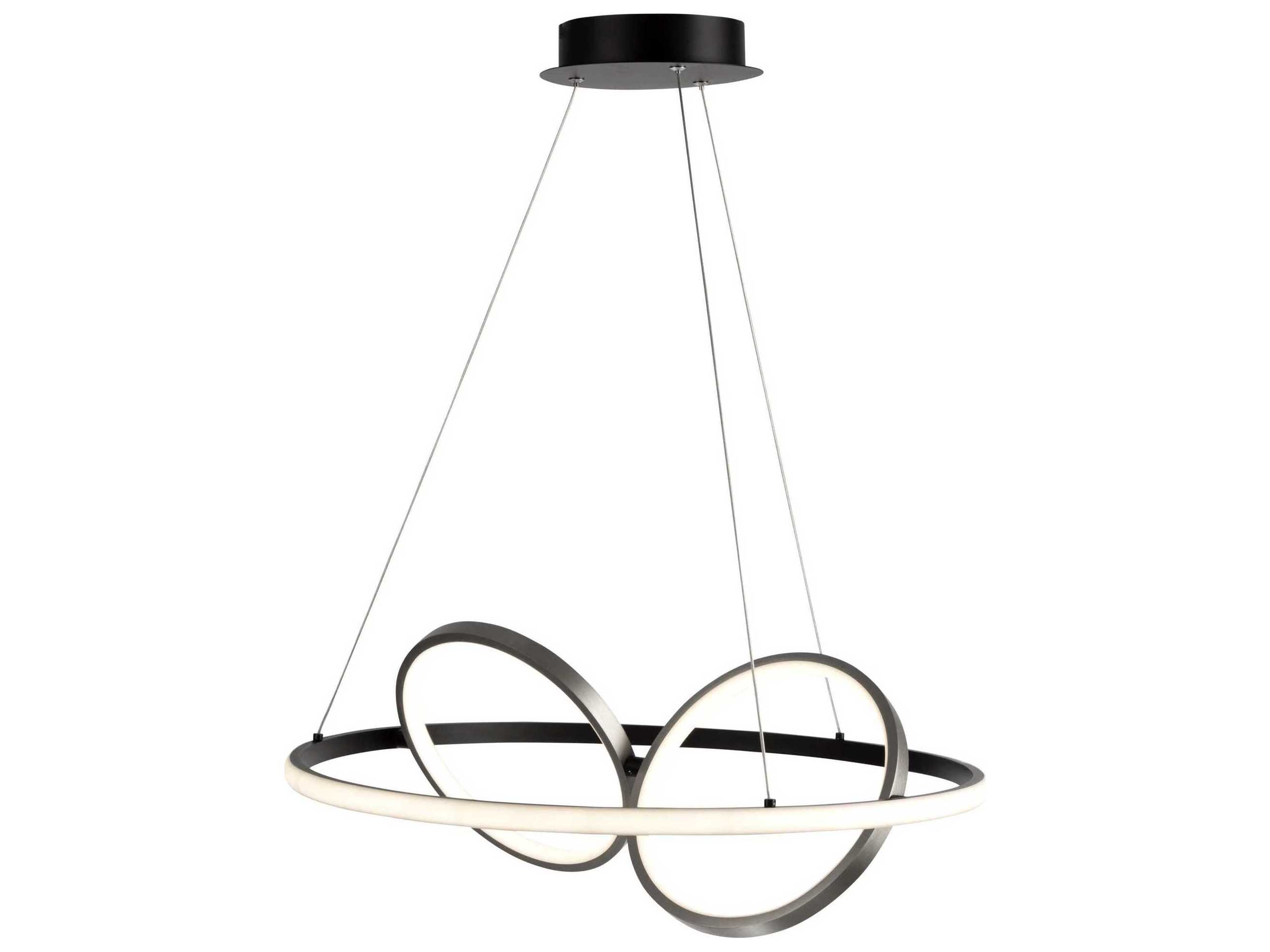 Artcraft Gemini Black Nickel LED Round Pendant