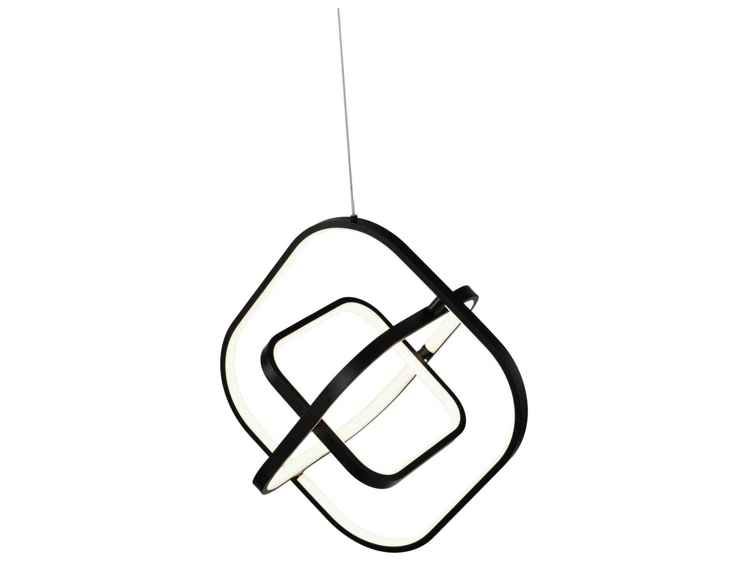 Artcraft Sienna Semi Gloss Black Geometric Pendant