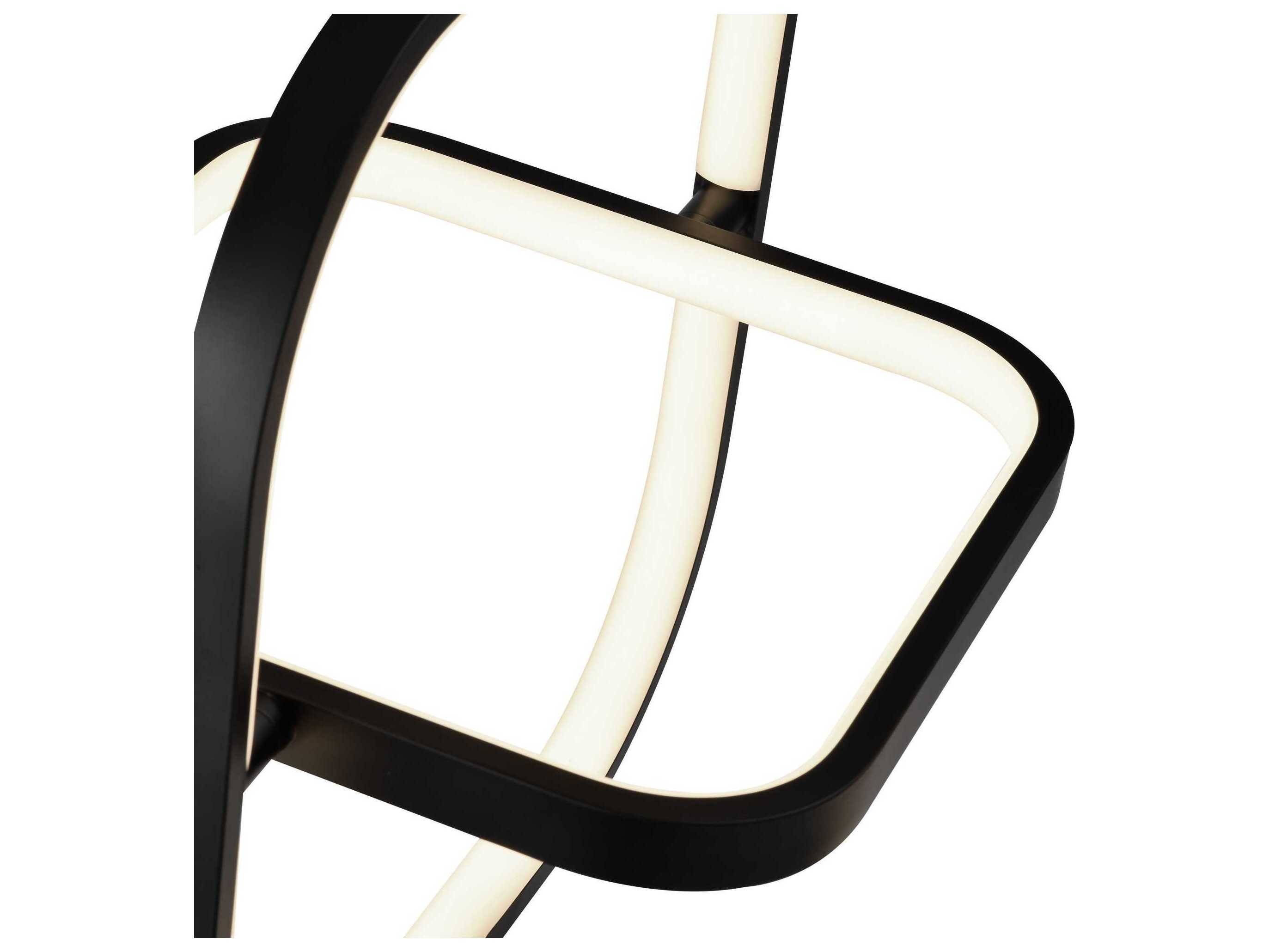 Artcraft Sienna Semi Gloss Black Geometric Pendant