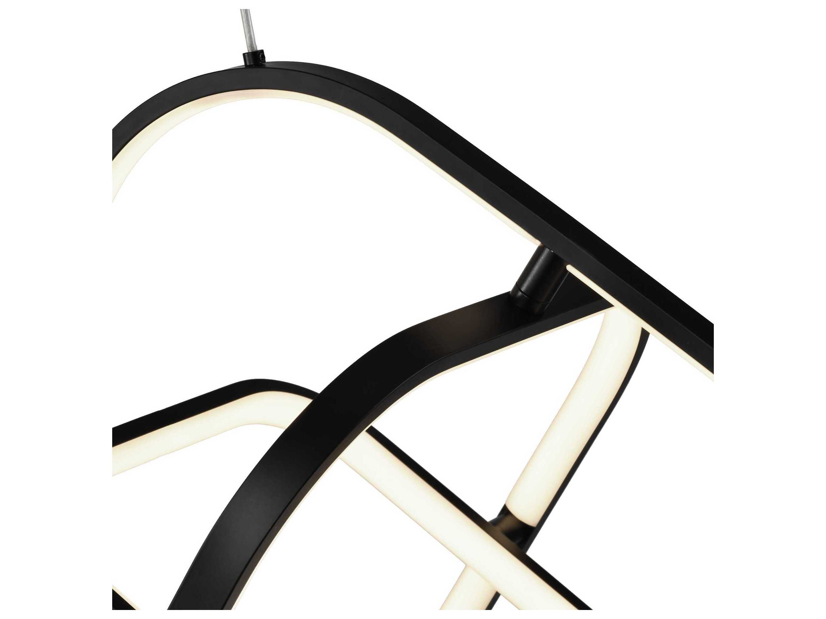 Artcraft Sienna Semi Gloss Black Geometric Pendant