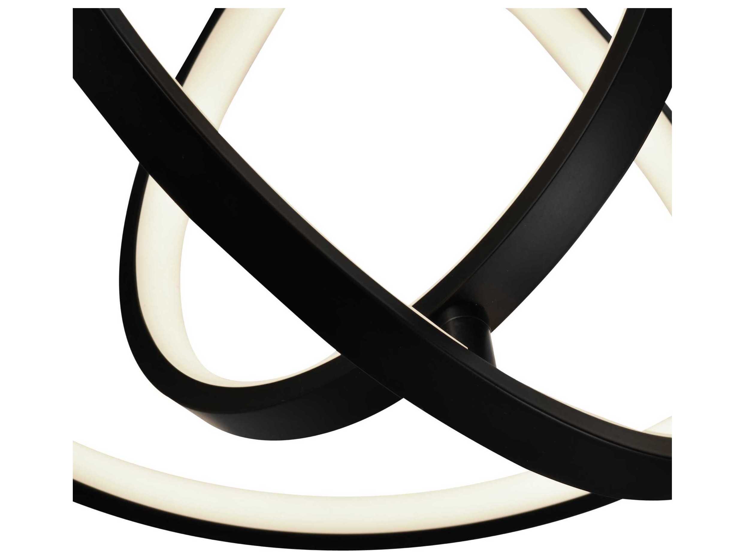 Artcraft Sienna Semi Gloss Black Geometric Pendant