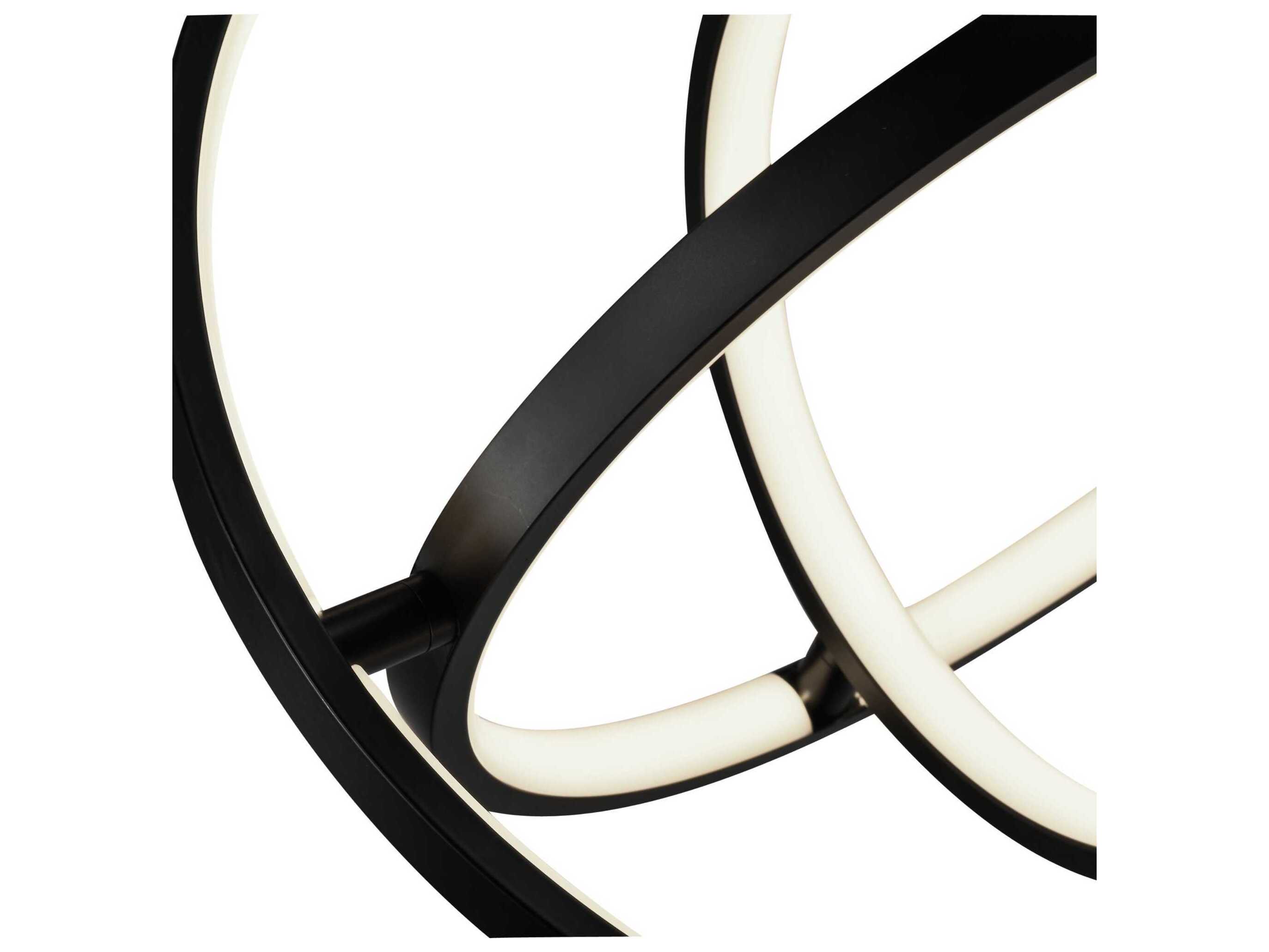 Artcraft Sienna Semi Gloss Black Geometric Pendant