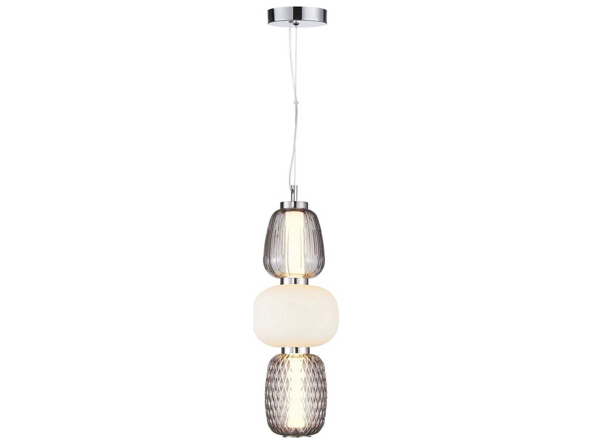 Artcraft Cyra 1-Light Chrome Mini Pendant