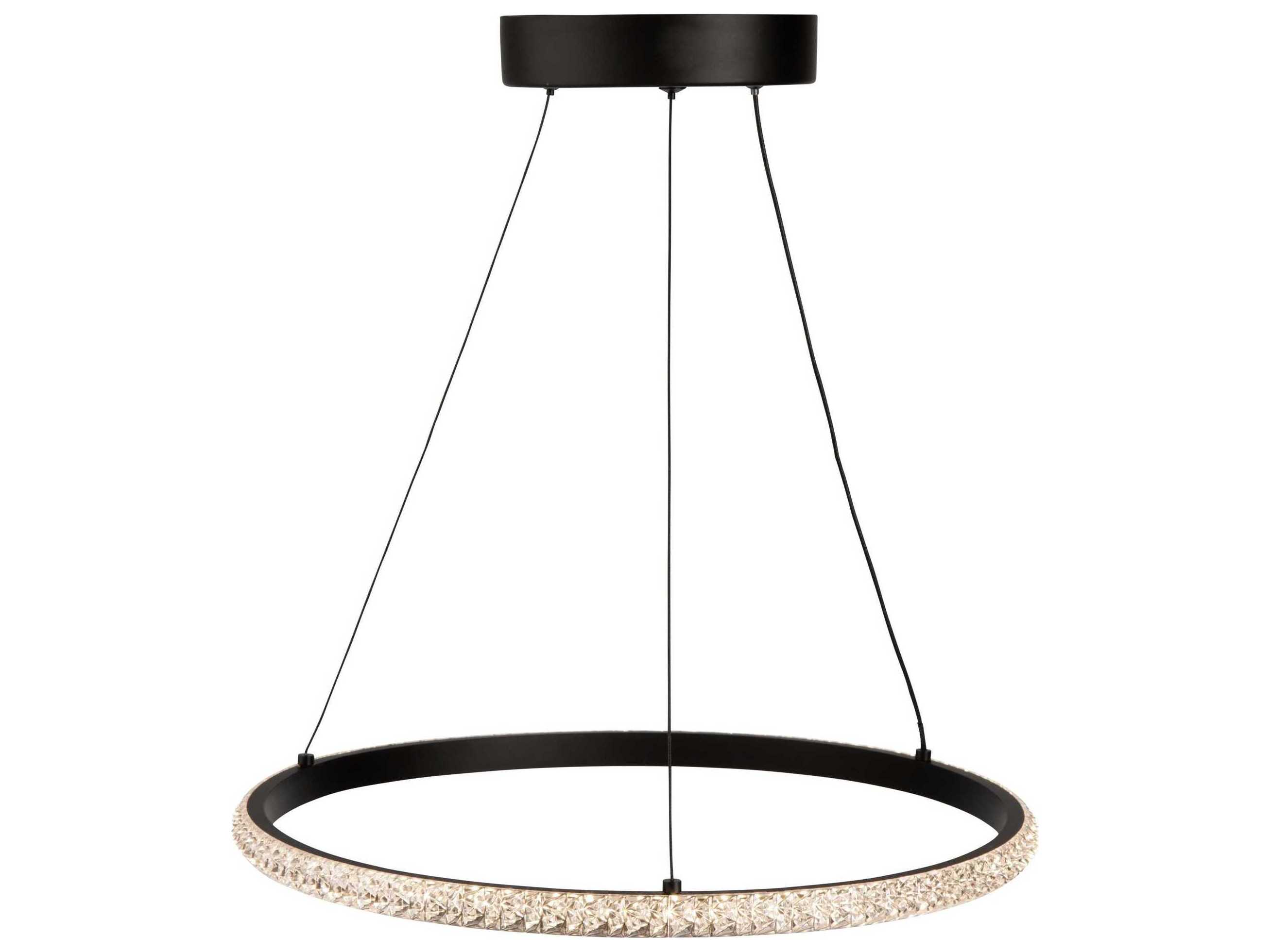 Artcraft Nova Black LED Round Pendant
