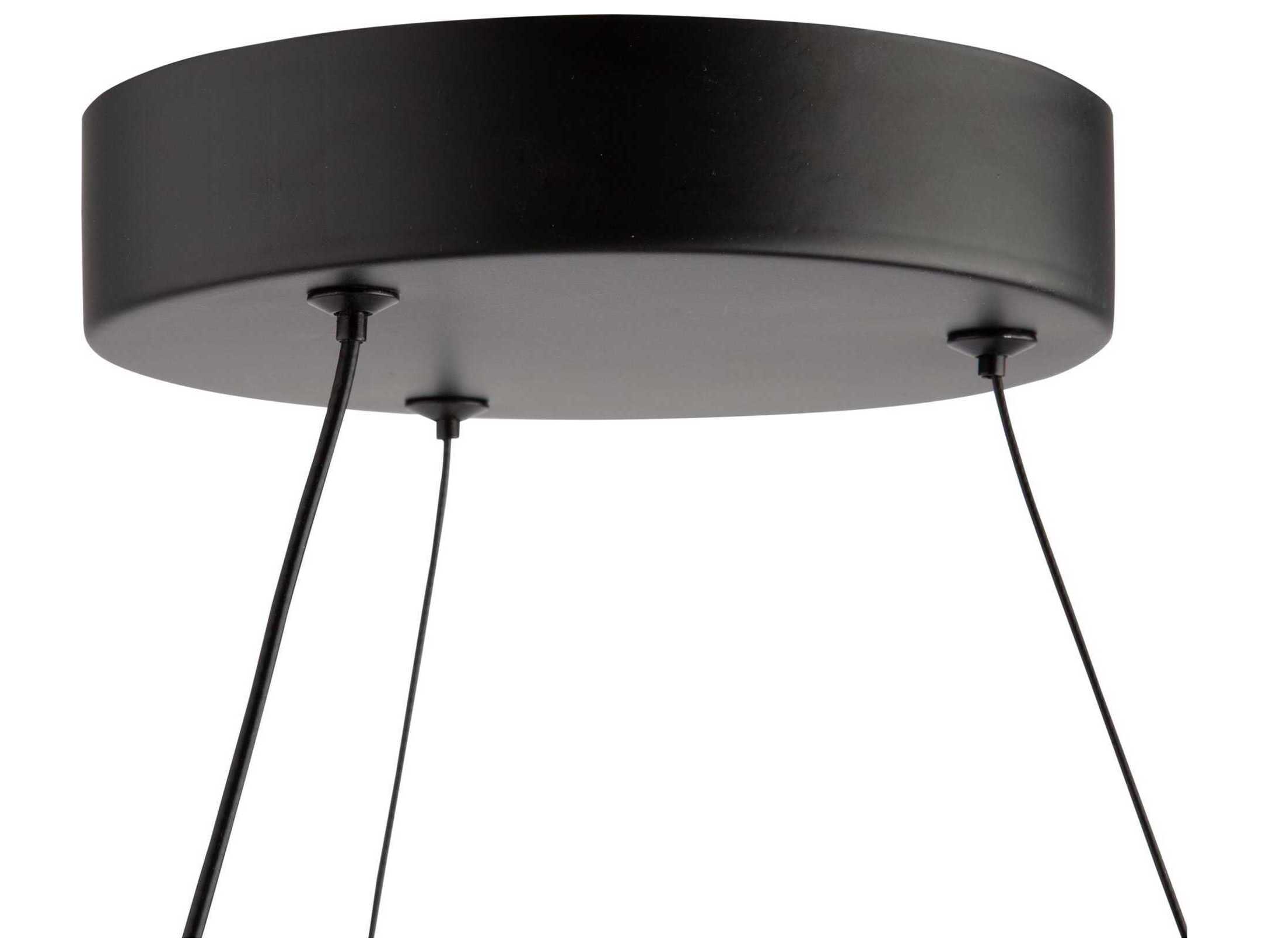 Artcraft Nova Black LED Round Pendant