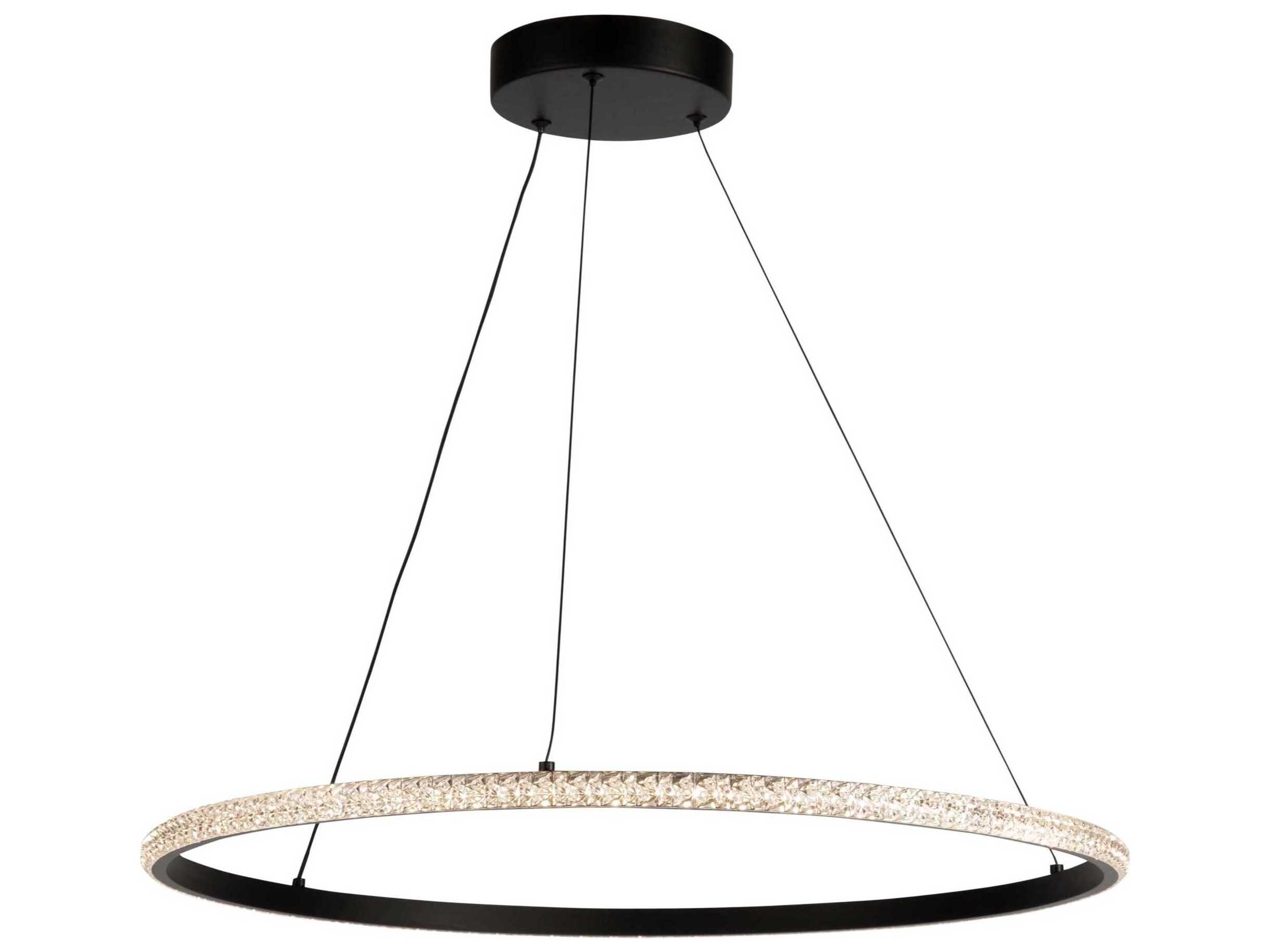 Artcraft Nova Black LED Round Pendant