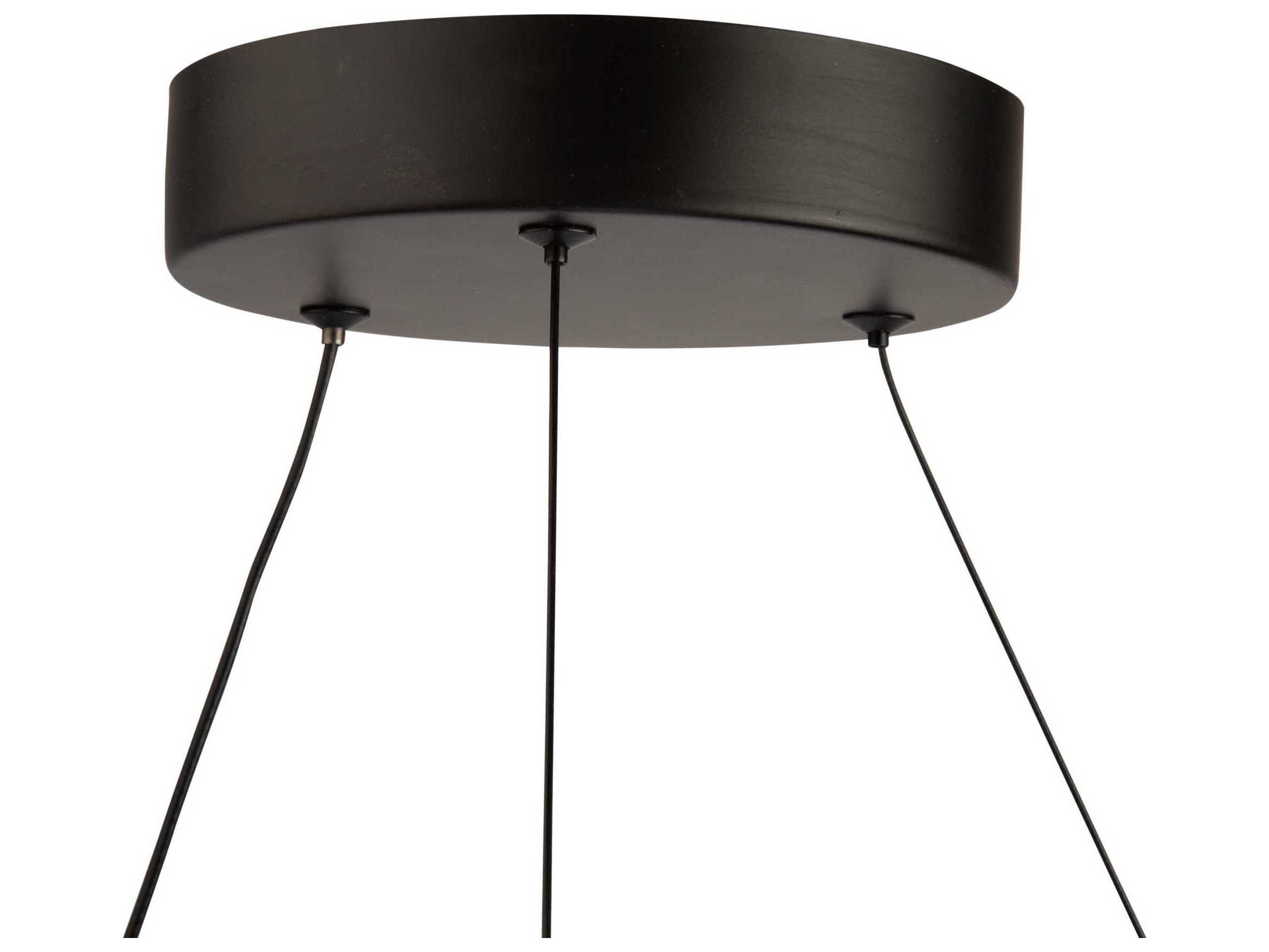 Artcraft Nova Black LED Round Pendant
