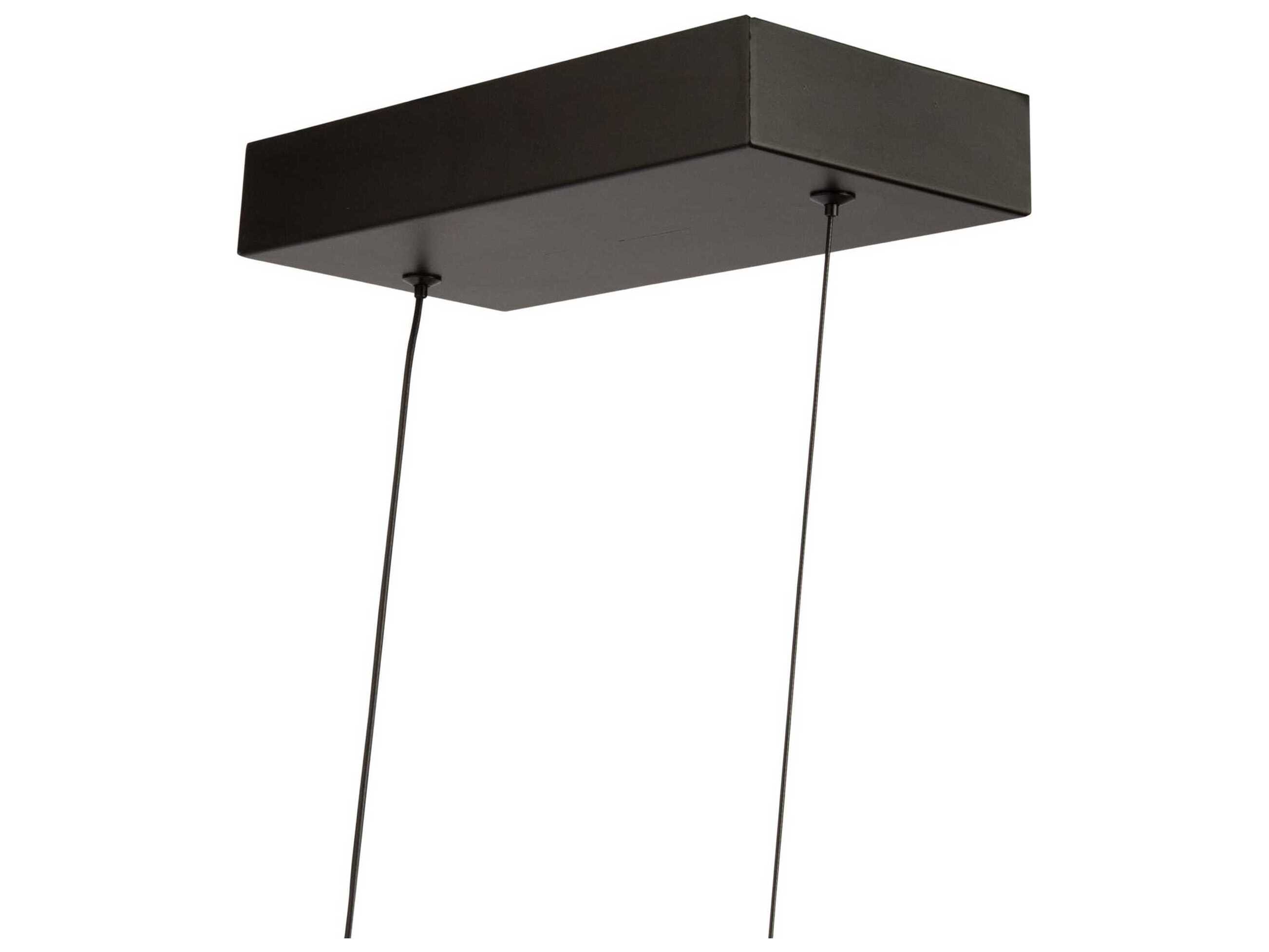 Artcraft Nova Black LED Linear Island Pendant