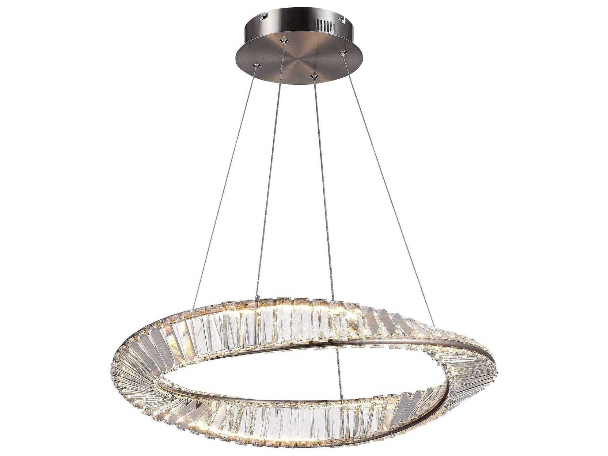 Artcraft Stella Satin Nickel Round Pendant