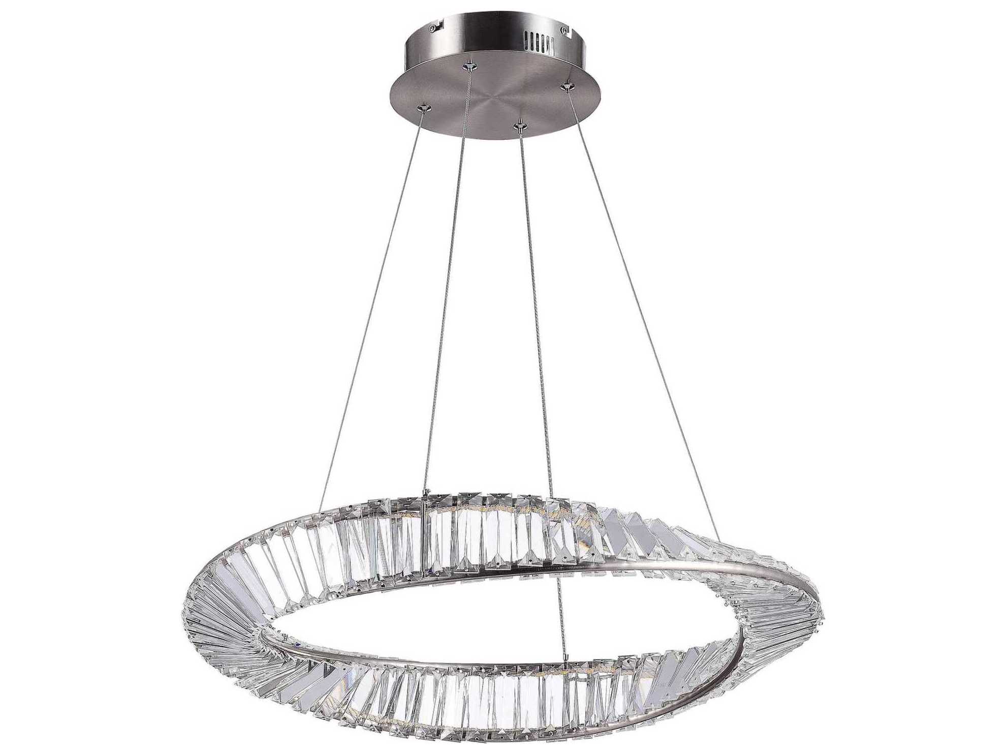 Artcraft Stella Satin Nickel Round Pendant