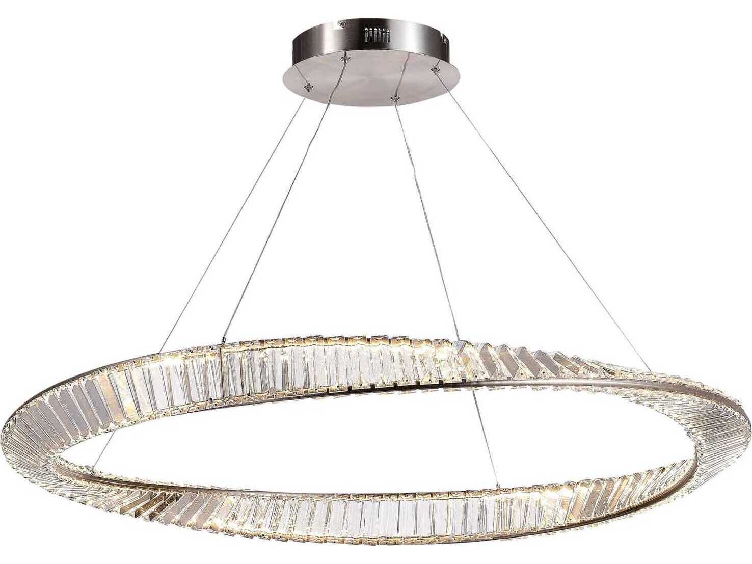 Artcraft Stella Satin Nickel Round Pendant