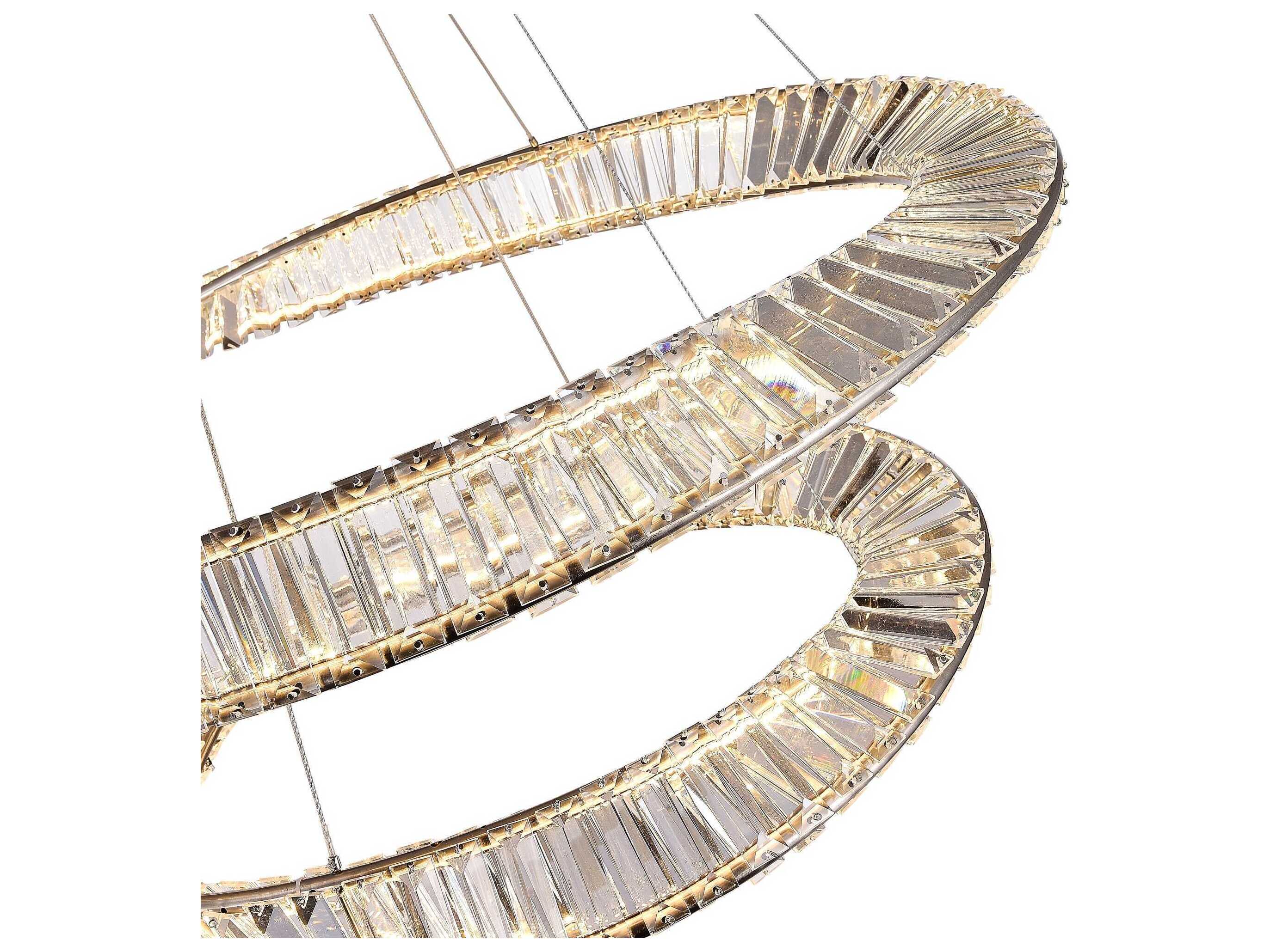 Artcraft Stella Satin Nickel Round Chandelier