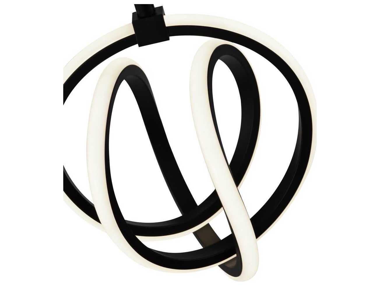 Artcraft Rose 1-Light Black Mini Pendant