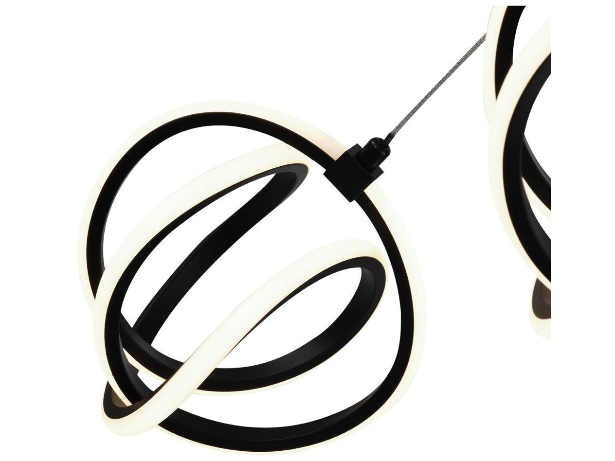 Artcraft Rose 5-Light Black Pendant