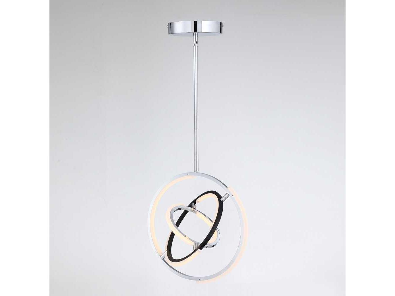 Artcraft Trilogy Polished Nickel Geometric Pendant