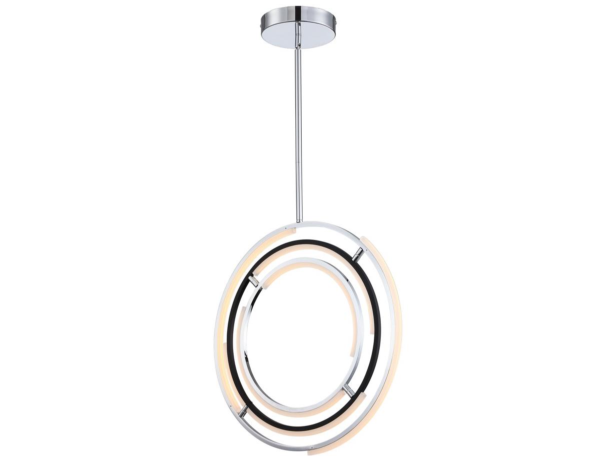 Artcraft Trilogy Polished Nickel Geometric Pendant