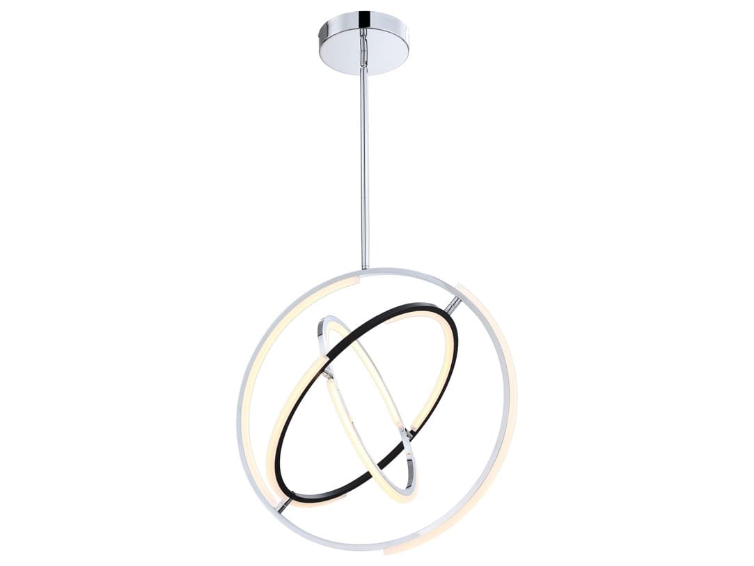 Artcraft Trilogy Polished Nickel Geometric Pendant