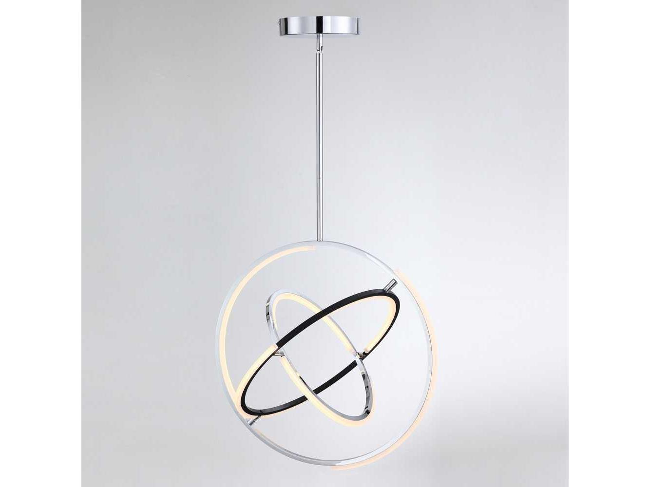 Artcraft Trilogy Polished Nickel Geometric Pendant