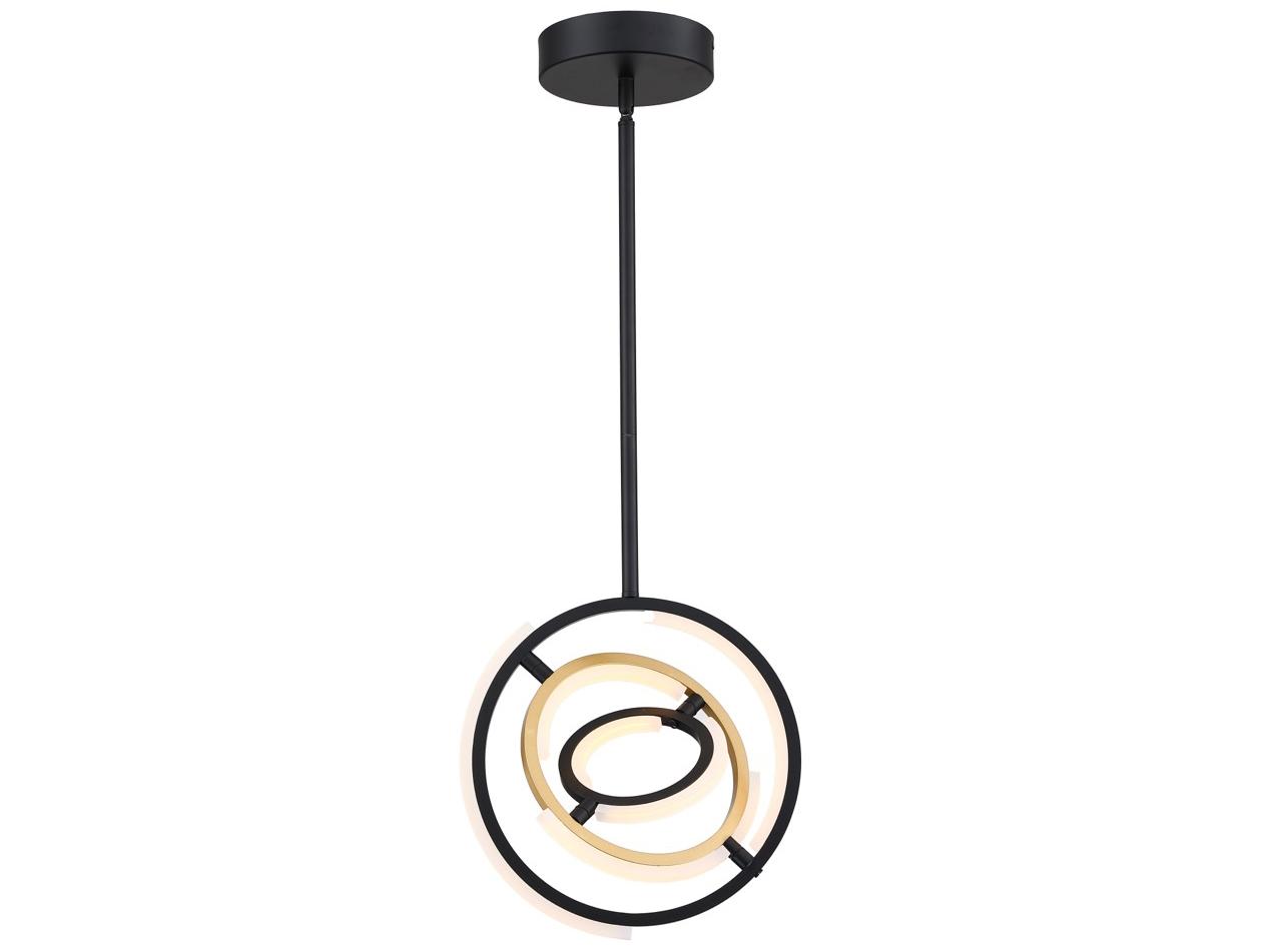 Artcraft Trilogy Black Brass Geometric Pendant