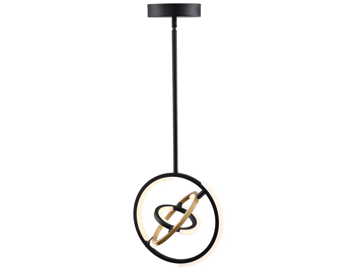 Artcraft Trilogy Black Brass Geometric Pendant