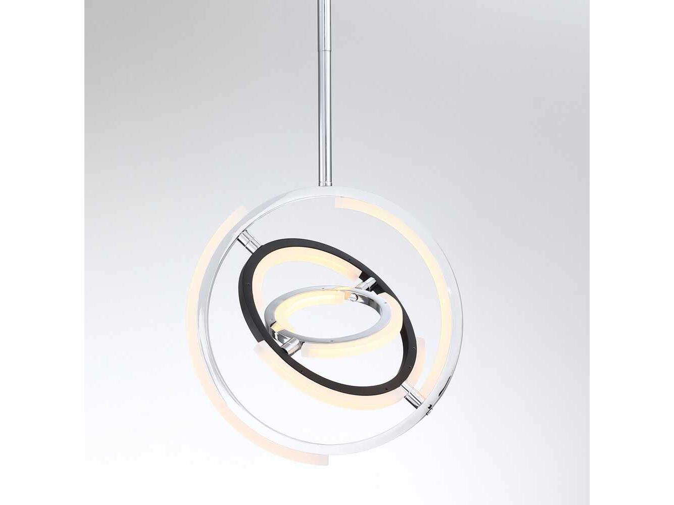 Artcraft Trilogy Polished Nickel Geometric Pendant