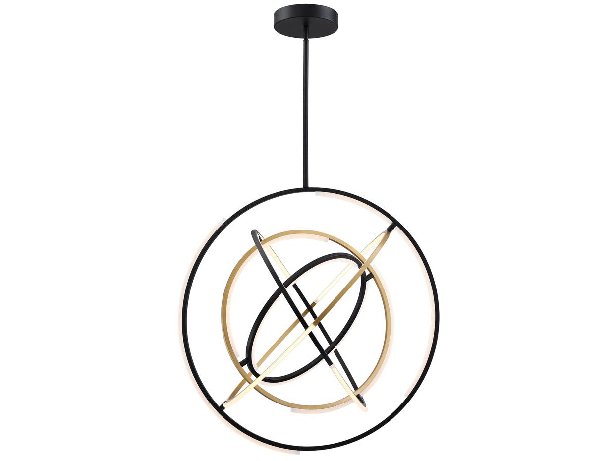 Artcraft Trilogy Black Brass Geometric Pendant