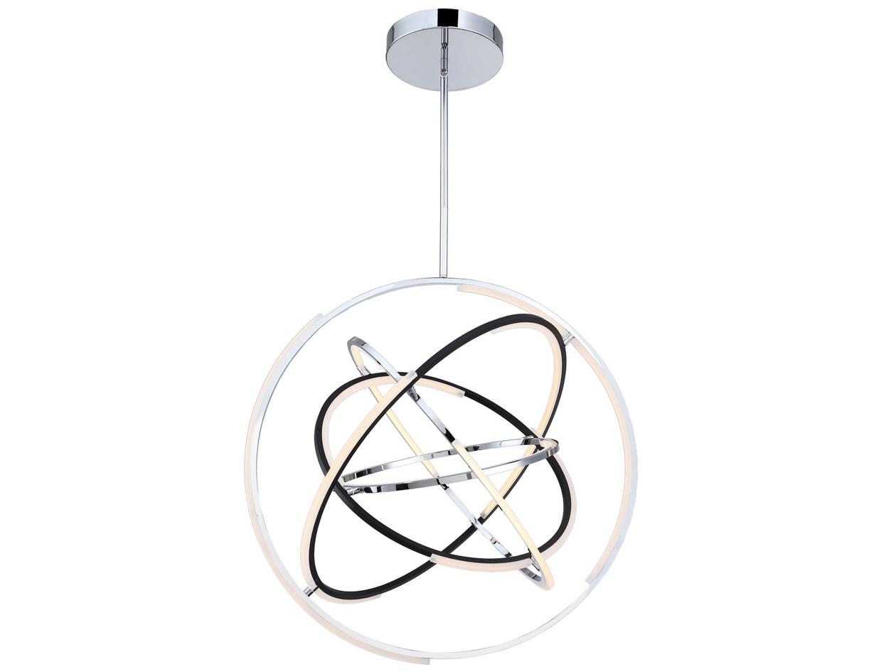 Artcraft Trilogy Polished Nickel Geometric Pendant