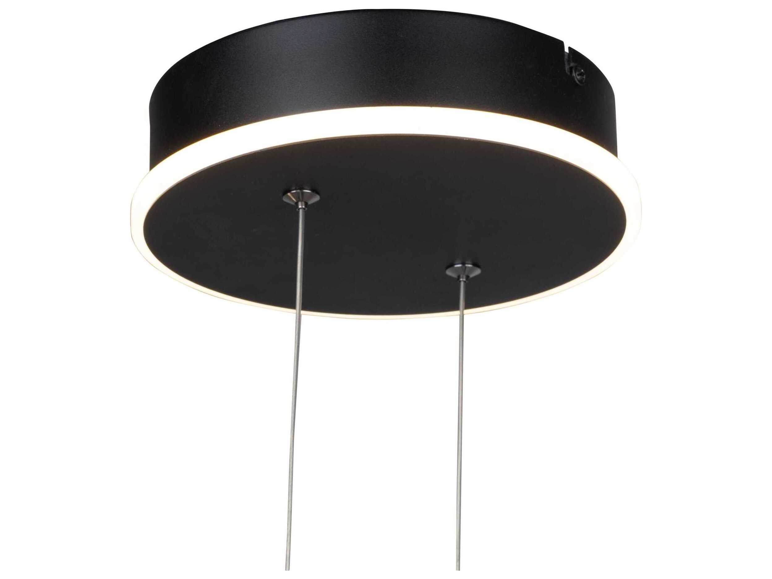 Artcraft Silicon Valley Black LED Geometric Pendant