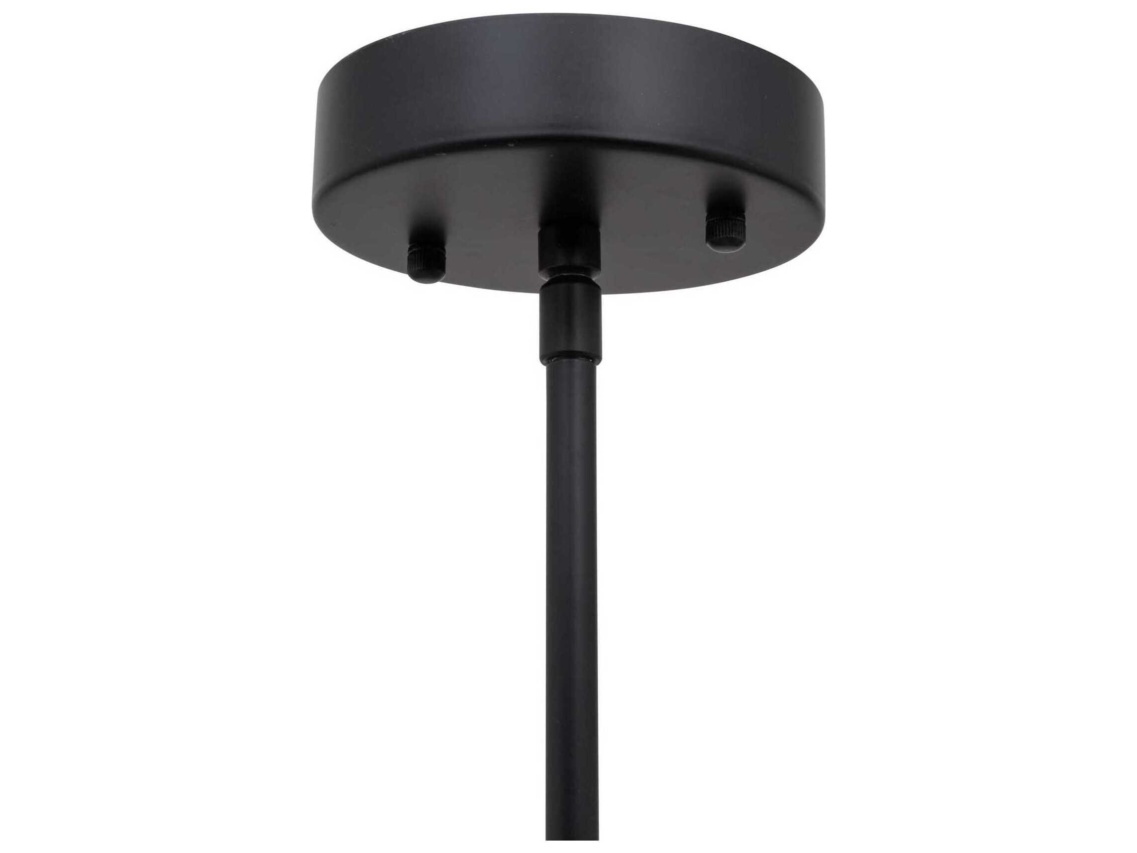 Artcraft Cascata 3-Light Black Brushed Brass Chandelier