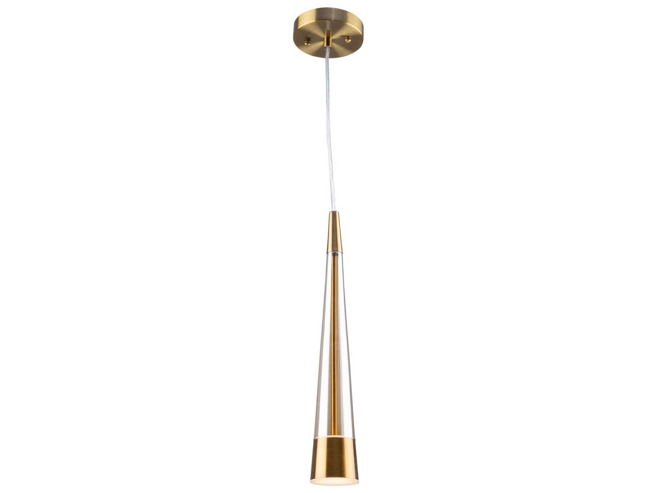 Artcraft Sunnyvale 1-Light Brass Mini Pendant