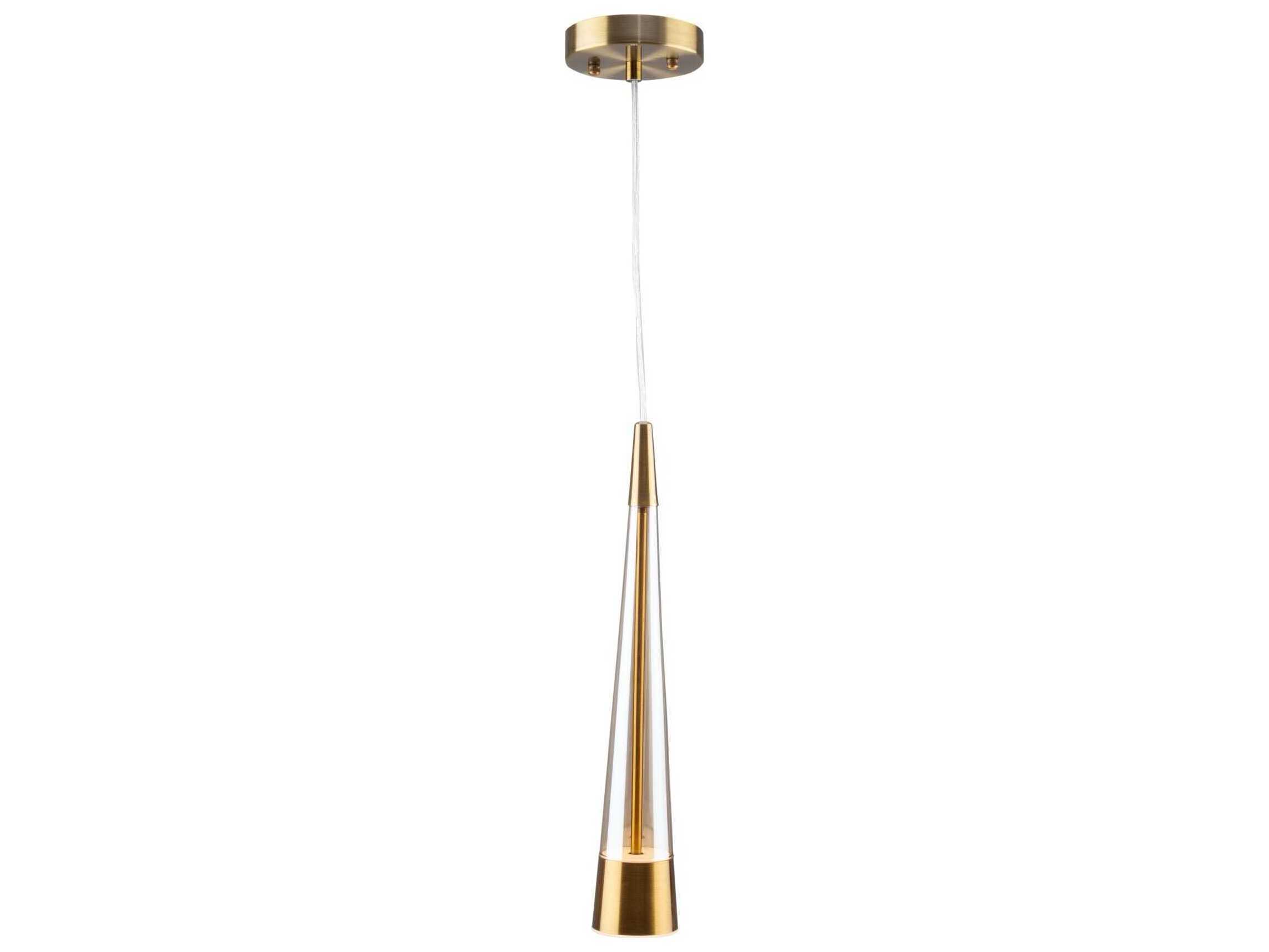 Artcraft Sunnyvale 1-Light Brass Mini Pendant