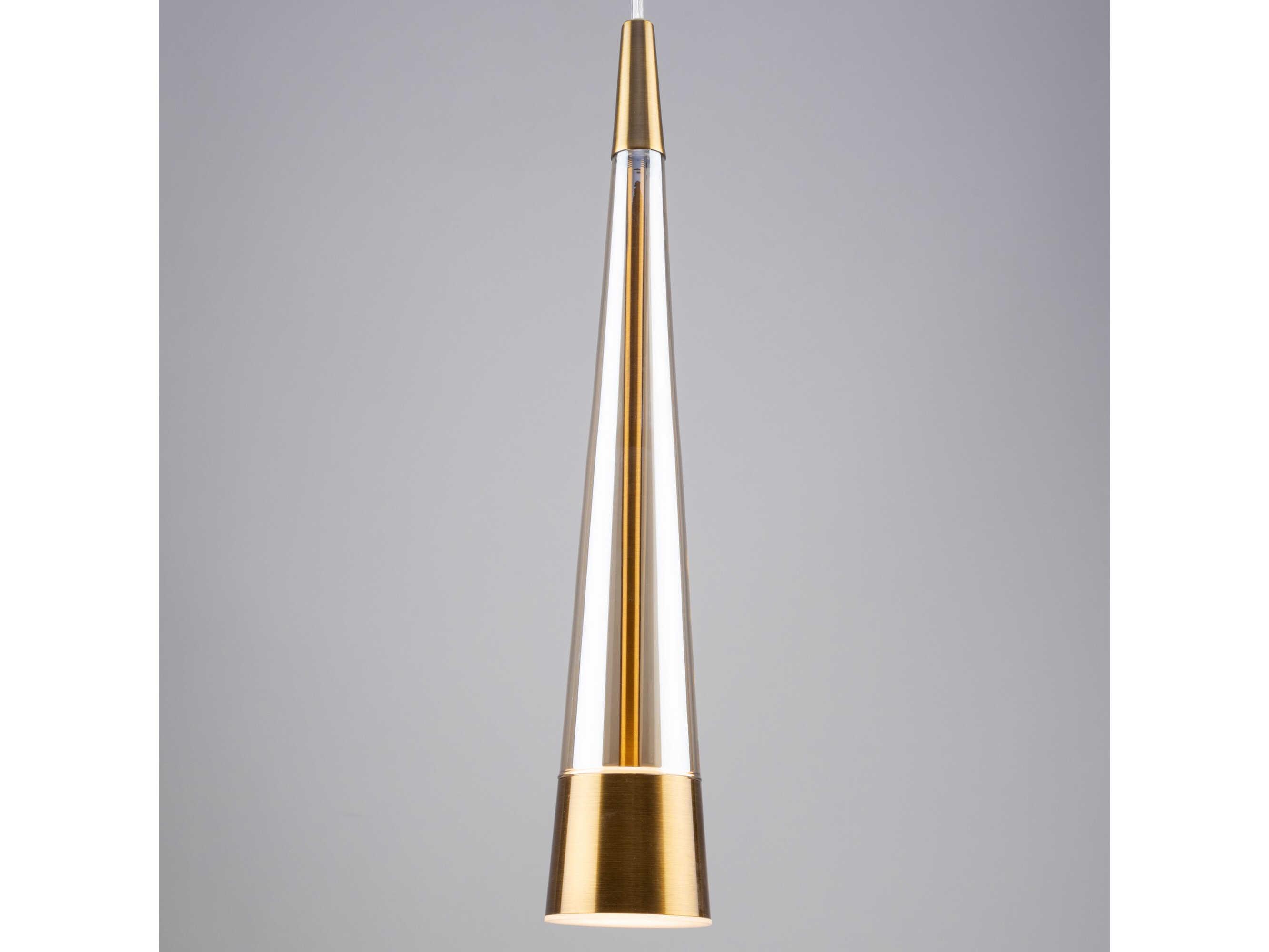 Artcraft Sunnyvale 1-Light Brass Mini Pendant