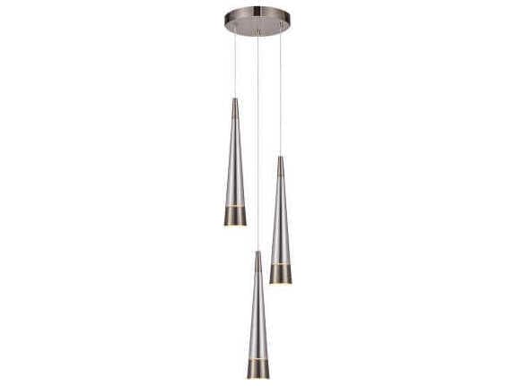 Artcraft Sunnyvale 3-Light Pearl Black Smoke Mini Pendant