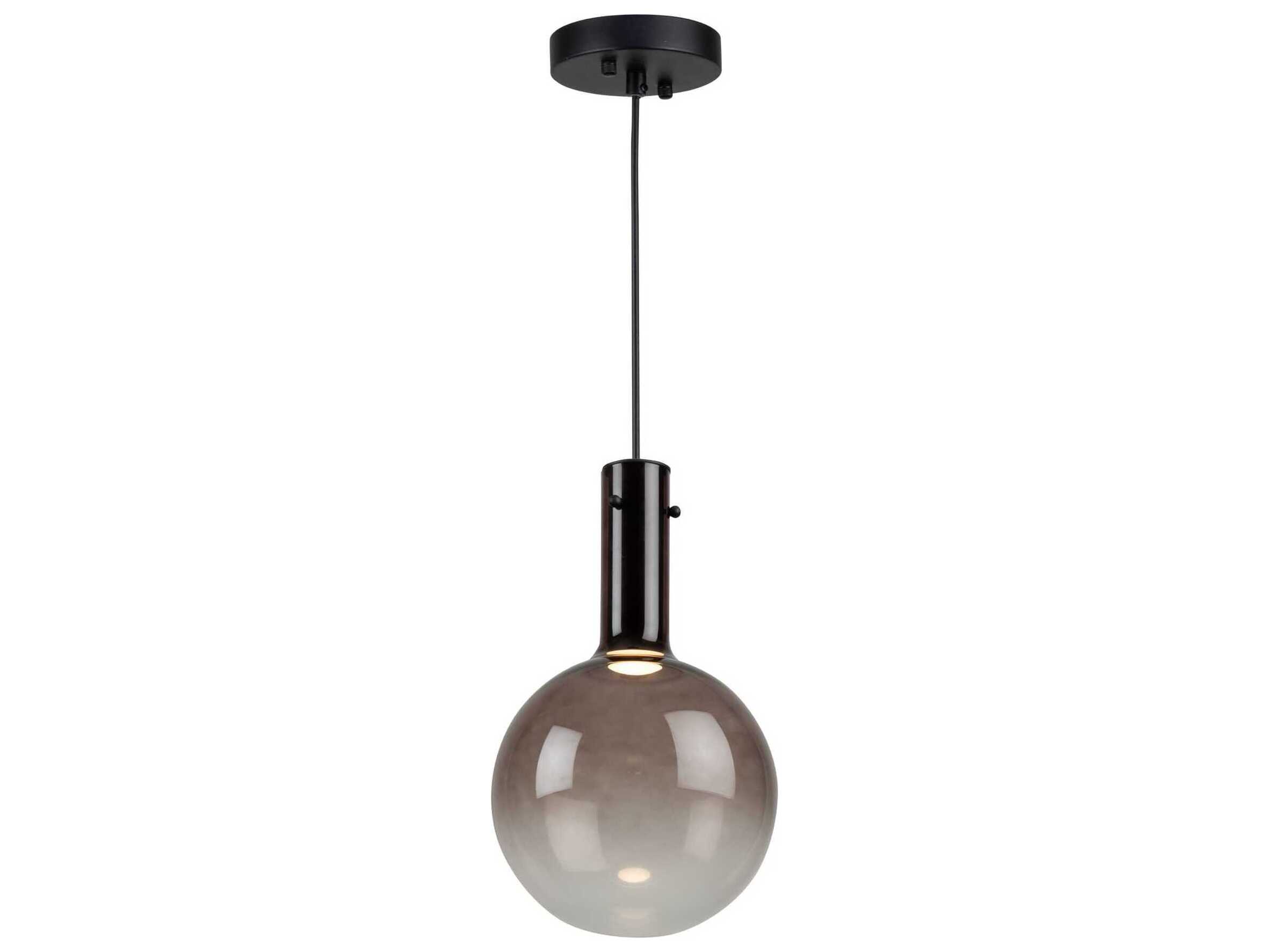 Artcraft Alexis 1-Light Coffee Brown Globe Mini Pendant