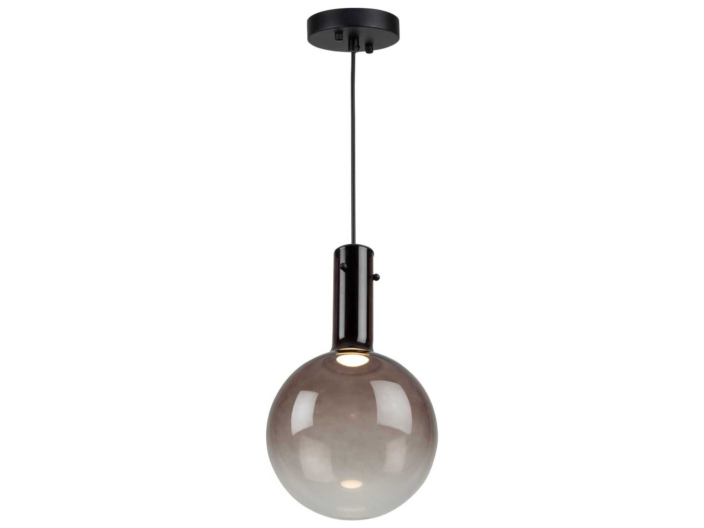 Artcraft Alexis 1-Light Coffee Brown Globe Mini Pendant