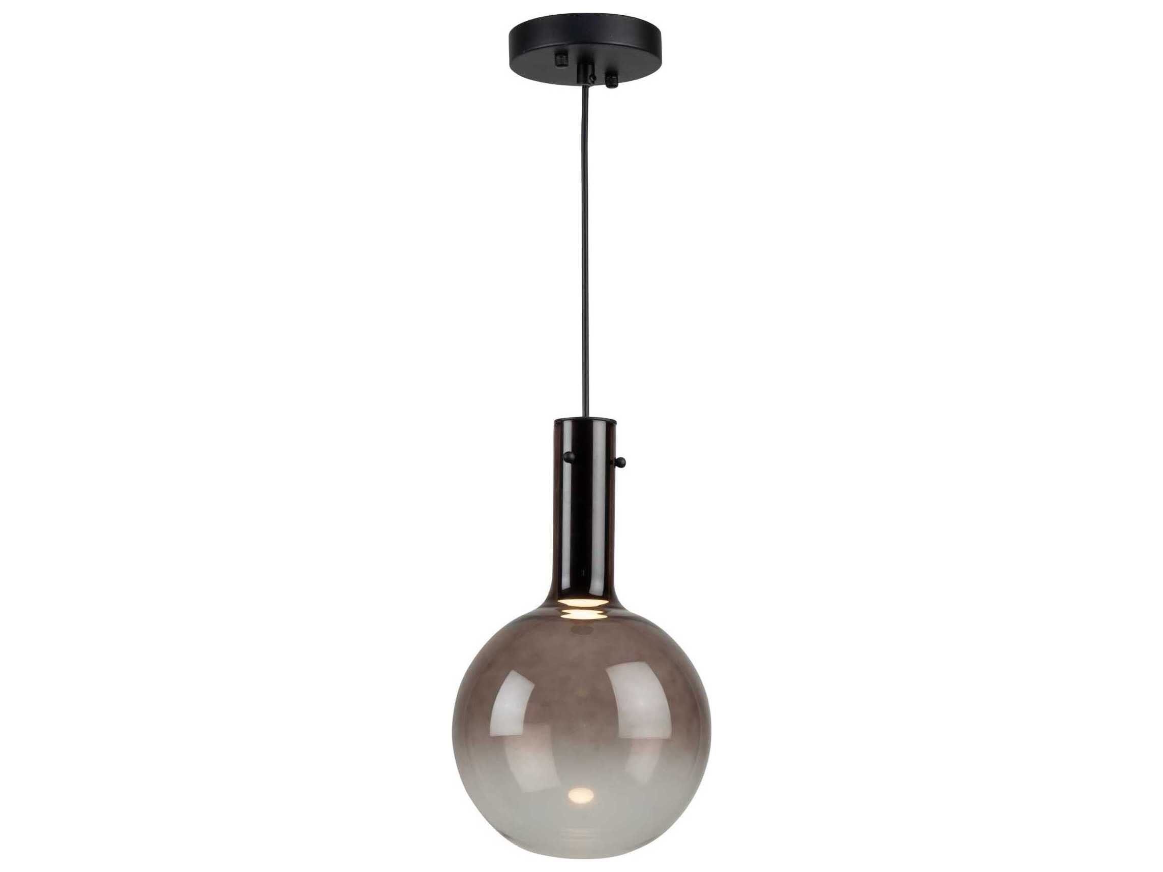 Artcraft Alexis 1-Light Coffee Brown Globe Mini Pendant