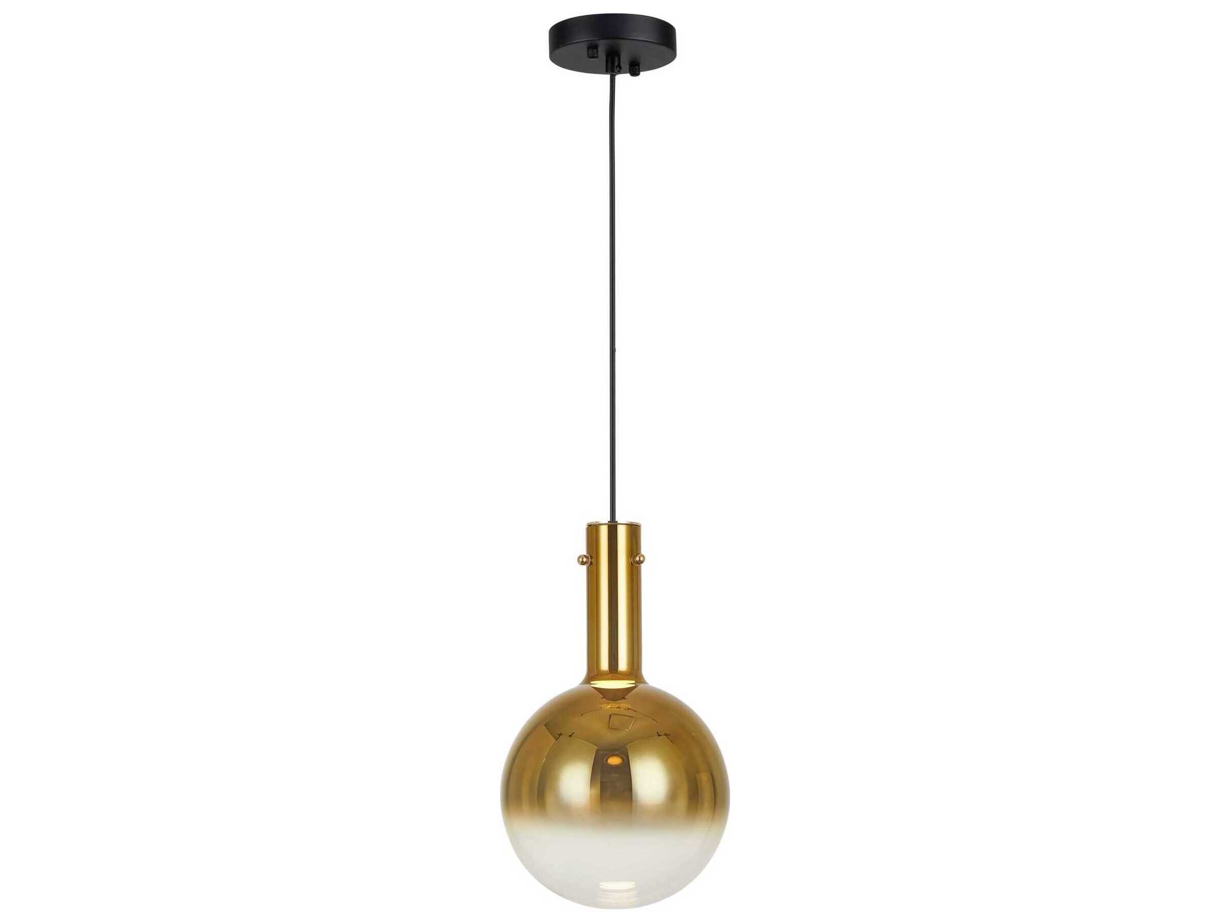 Artcraft Alexis 1-Light Gold Globe Mini Pendant