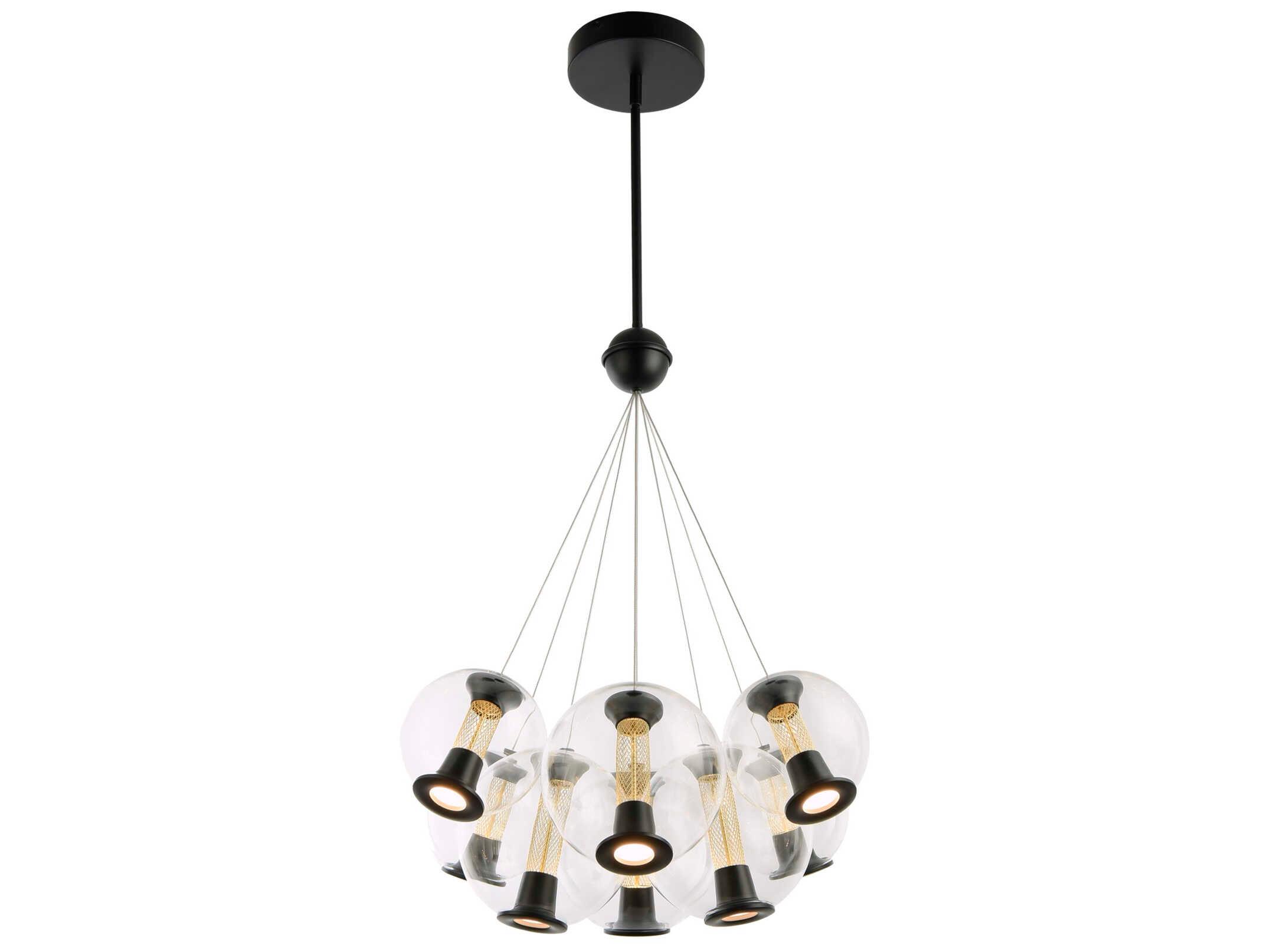 Artcraft Arlo 8-Light Black Pendant