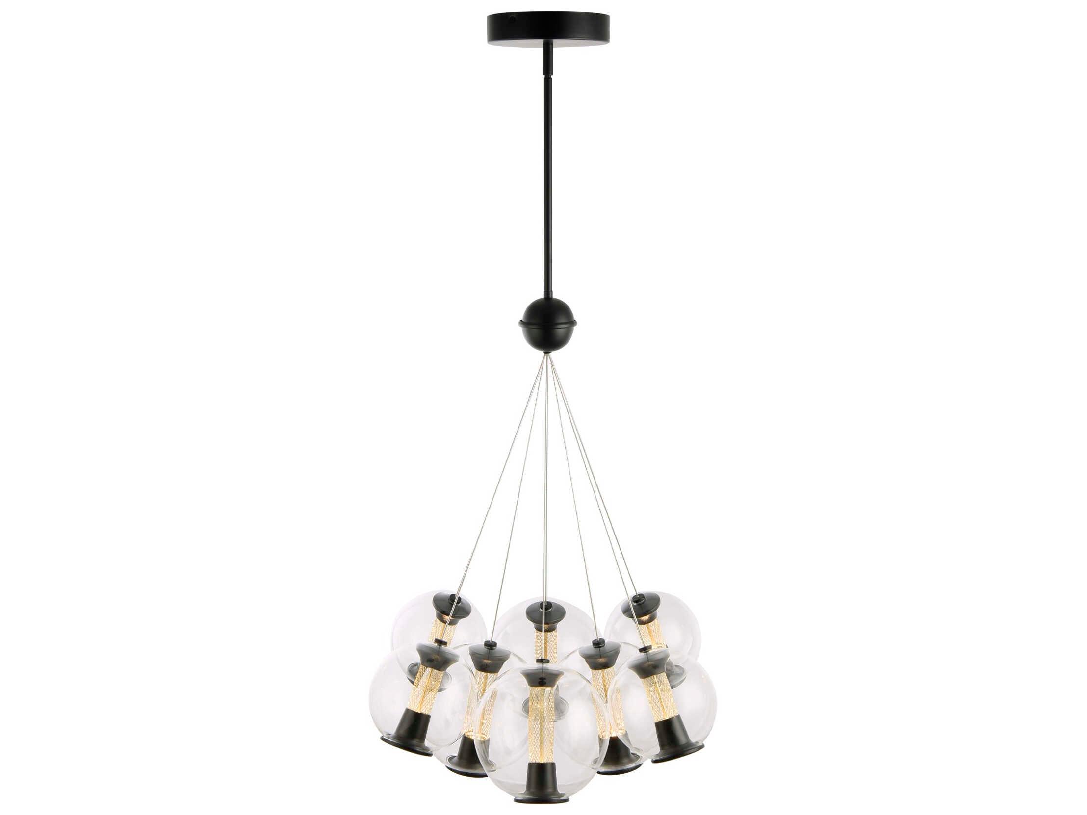 Artcraft Arlo 8-Light Black Pendant