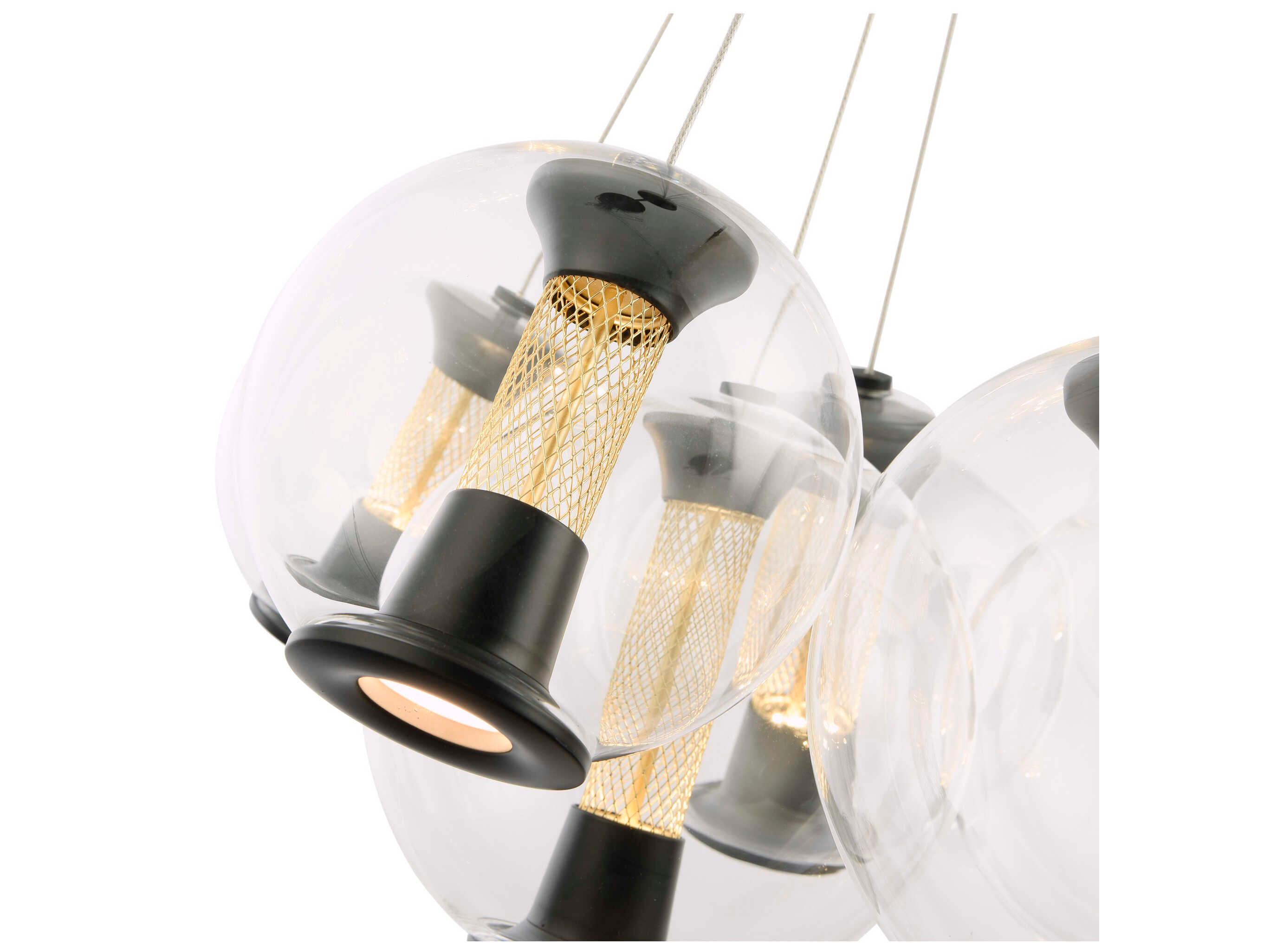 Artcraft Arlo 8-Light Black Pendant