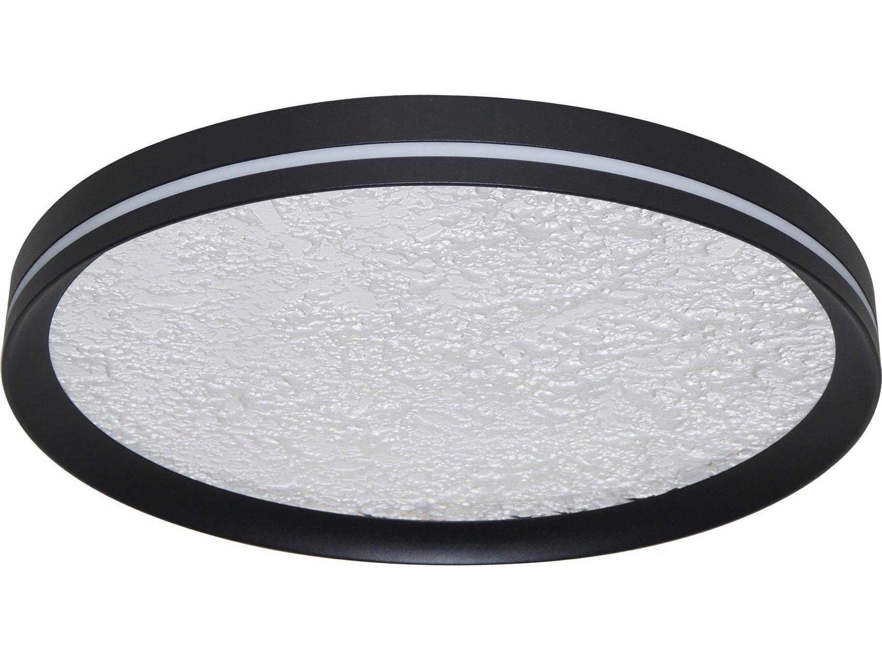 Artcraft Luna Black Flush Mount