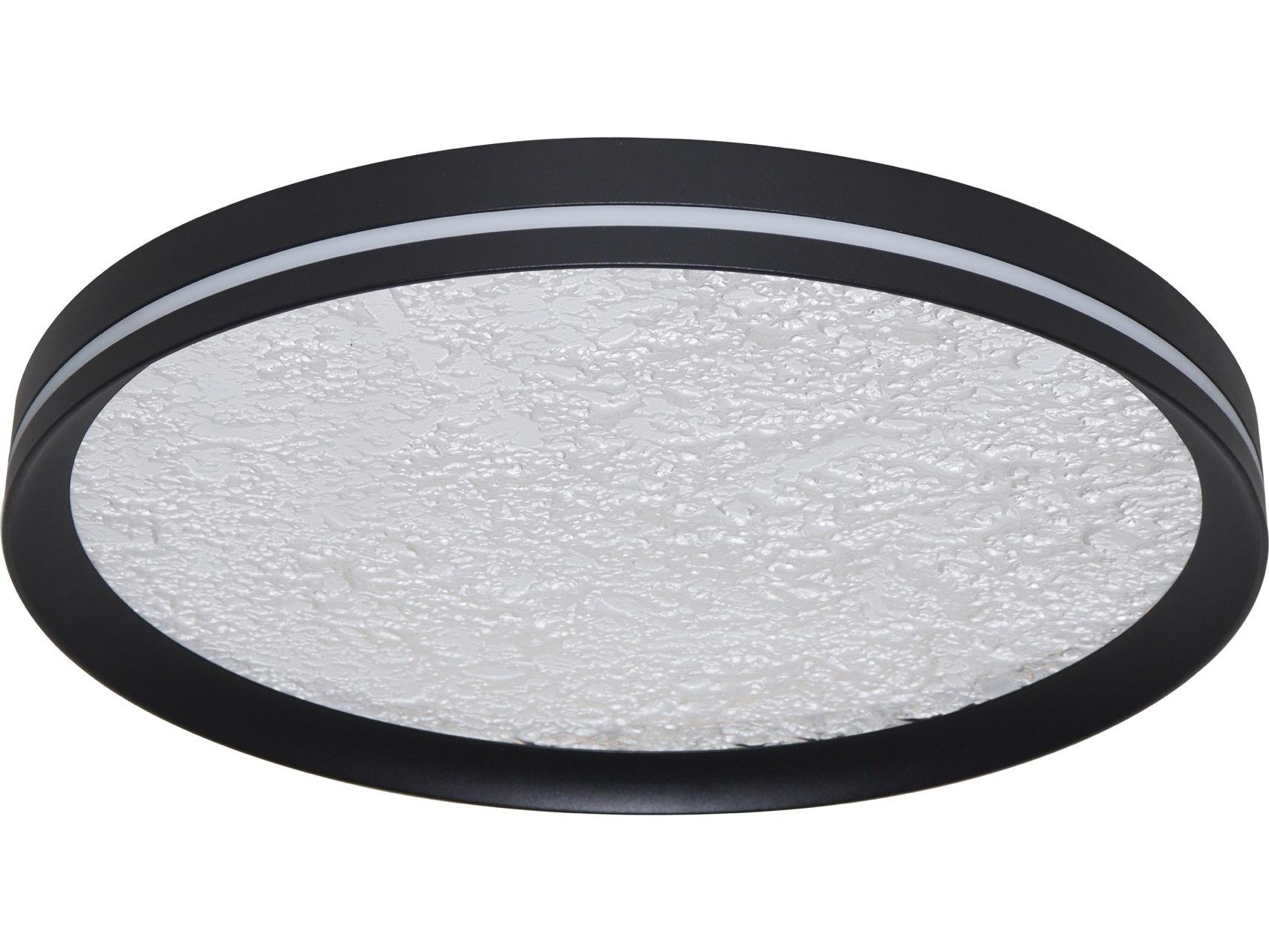 Artcraft Luna Black Flush Mount