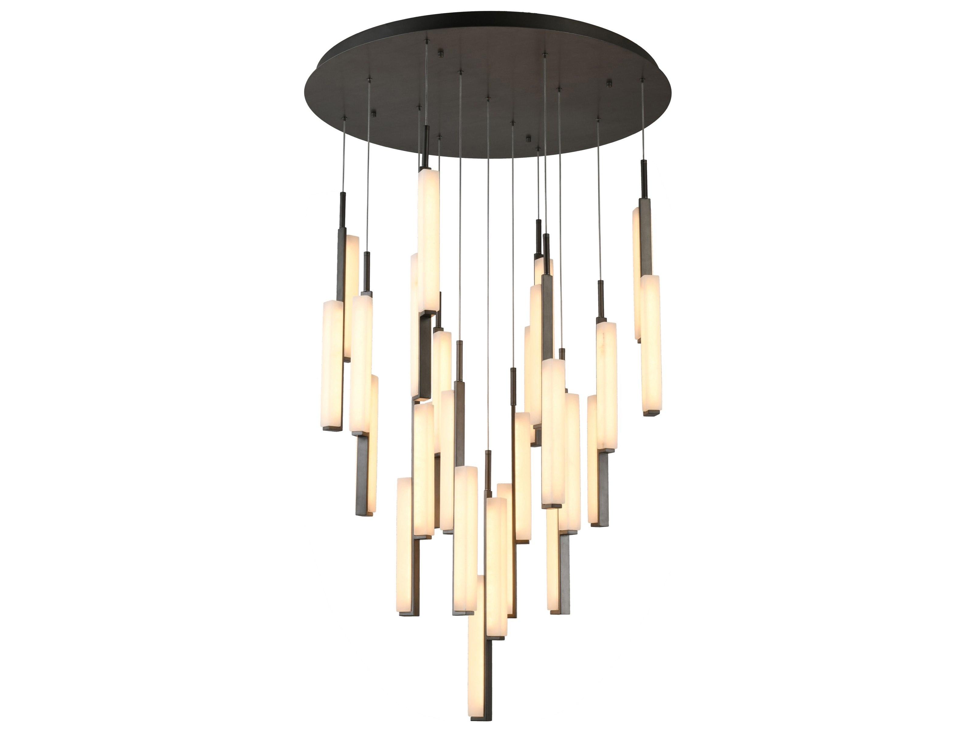 Artcraft Lumina 1-Light Forged Bronze Round Pendant