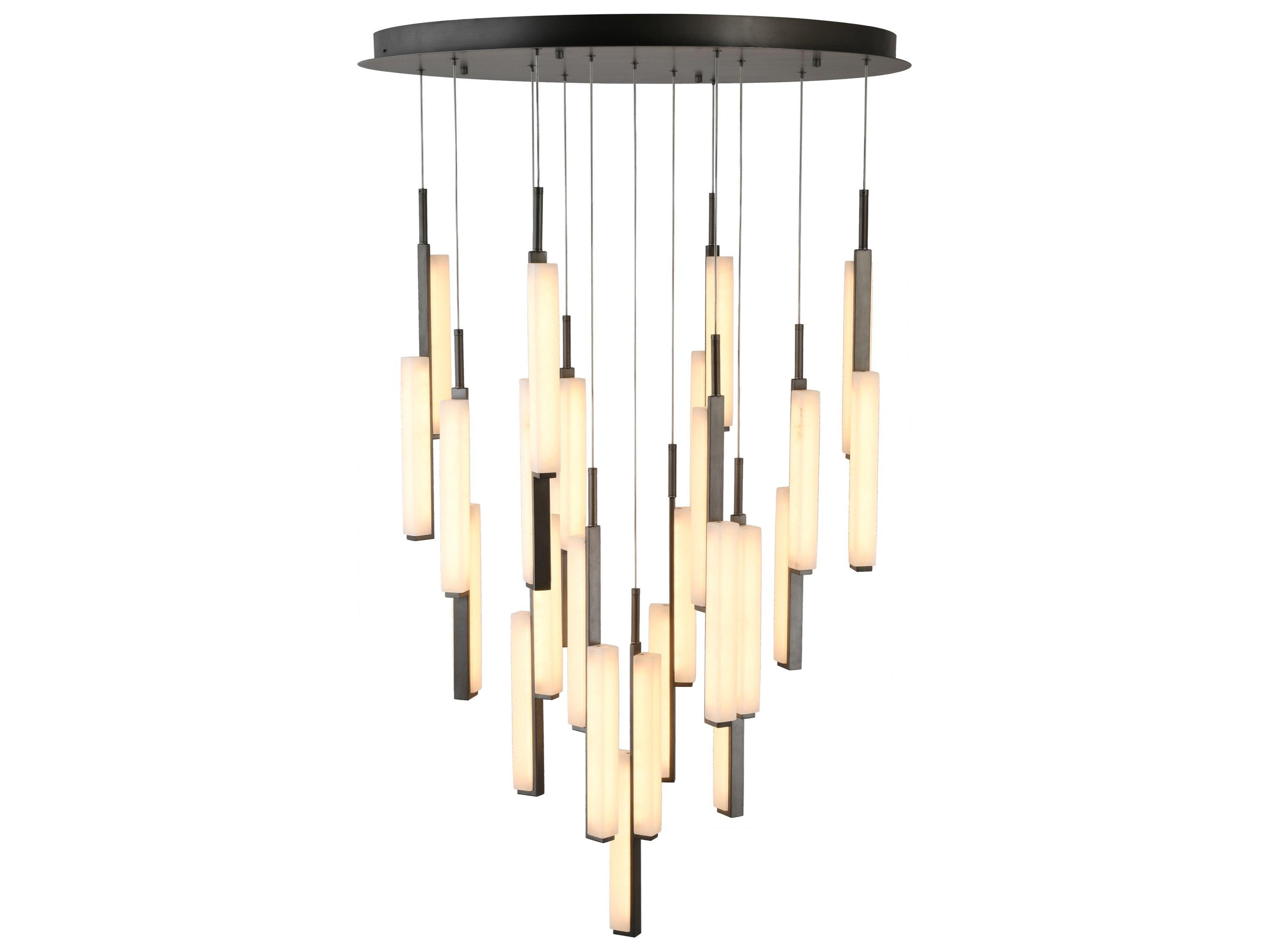 Artcraft Lumina 1-Light Forged Bronze Round Pendant