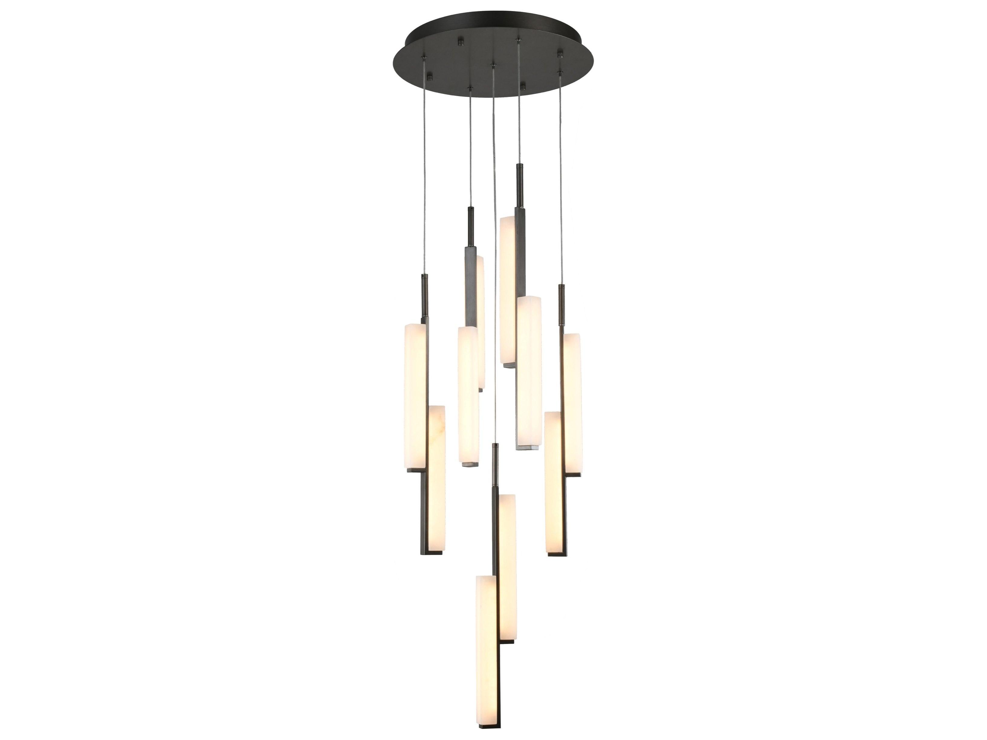 Artcraft Lumina 1-Light Forged Bronze Linear Round Pendant