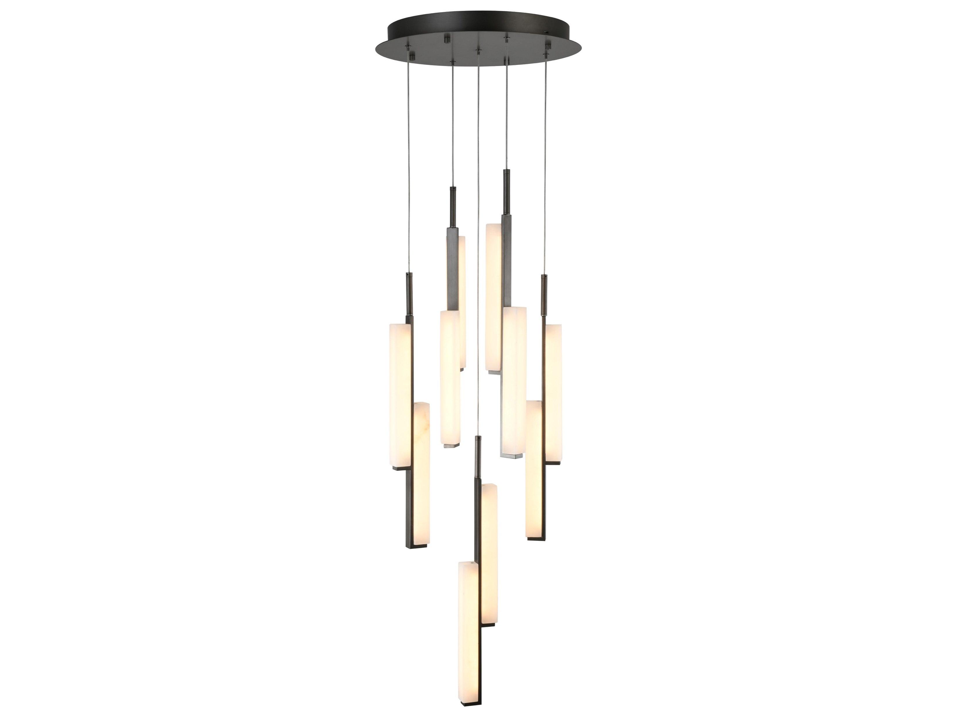 Artcraft Lumina 1-Light Forged Bronze Linear Round Pendant