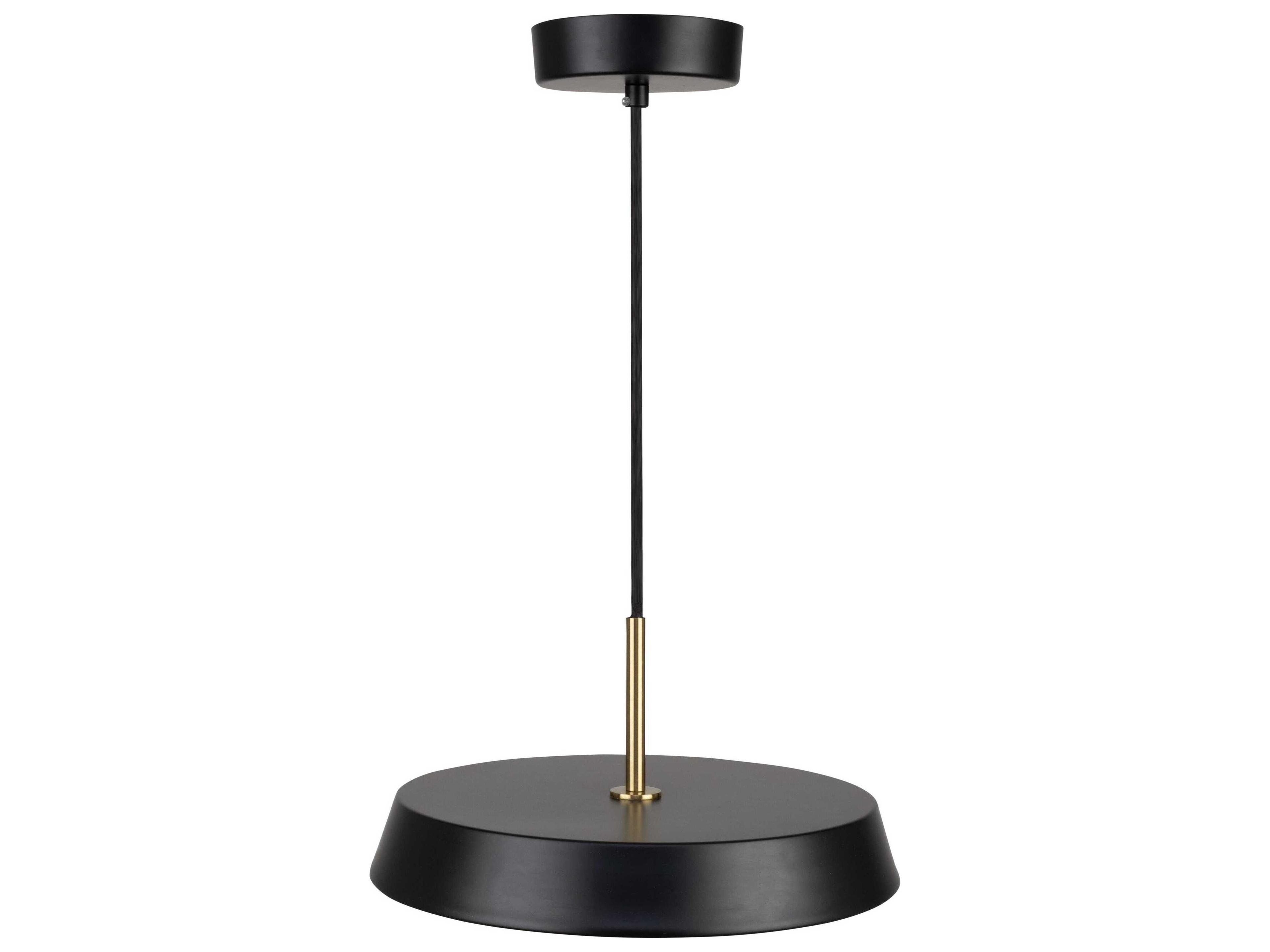 Artcraft Lexi 1-Light Black Round Mini Pendant