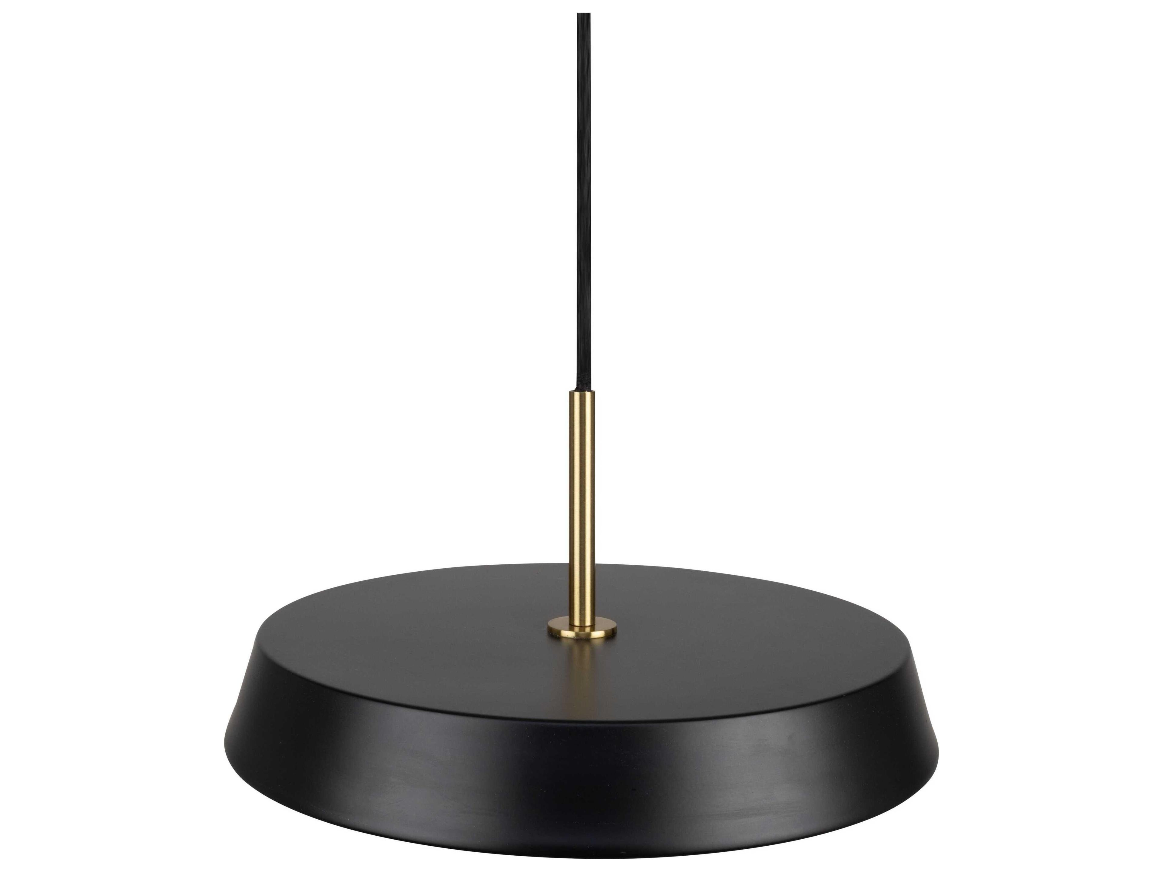 Artcraft Lexi 1-Light Black Round Mini Pendant