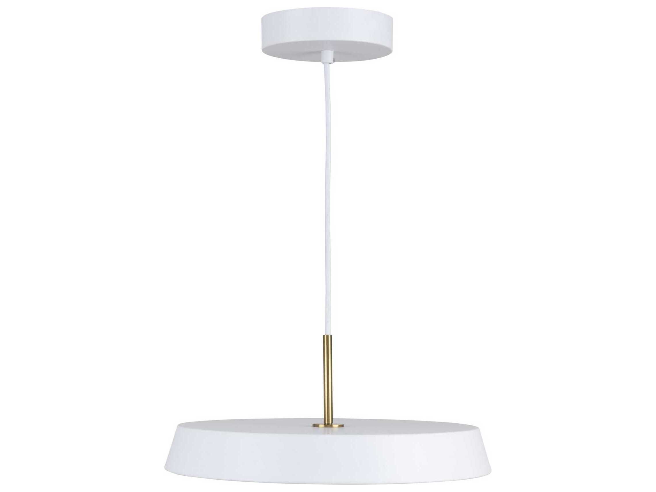 Artcraft Lexi 1-Light White Round Mini Pendant