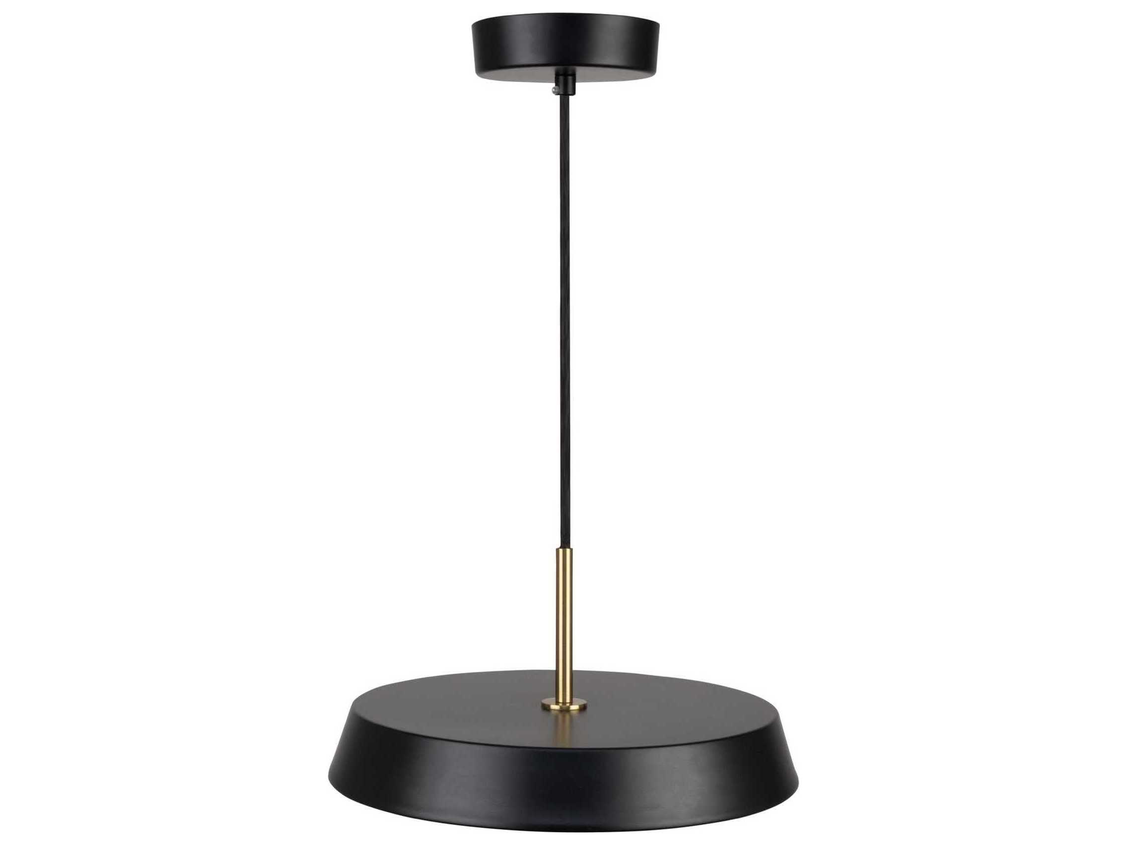 Artcraft Lexi 1-Light Black Round Pendant